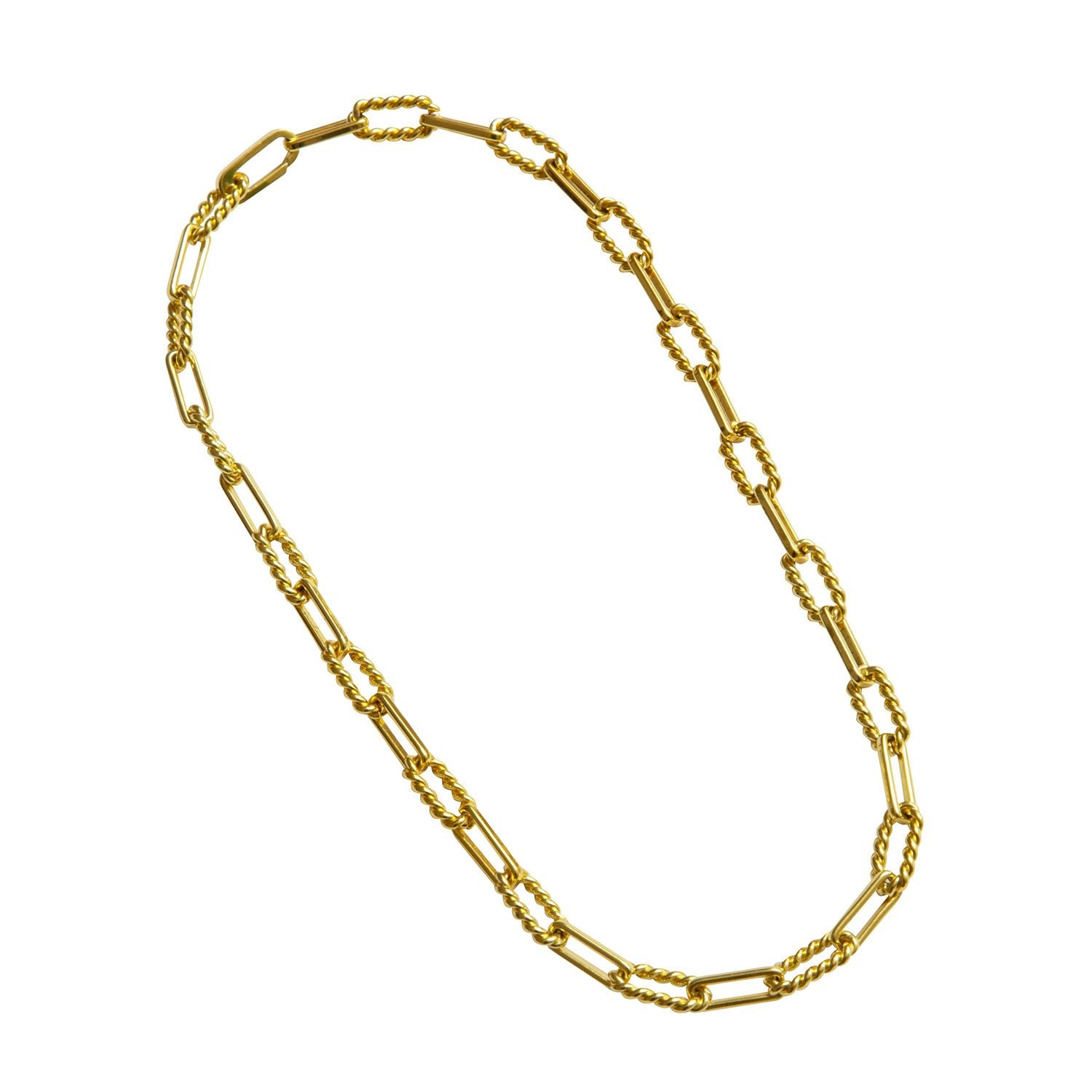 Bobby Chain Necklace Minimalist Modern Gold Layering Luxury Seamless Clasp Unisex
