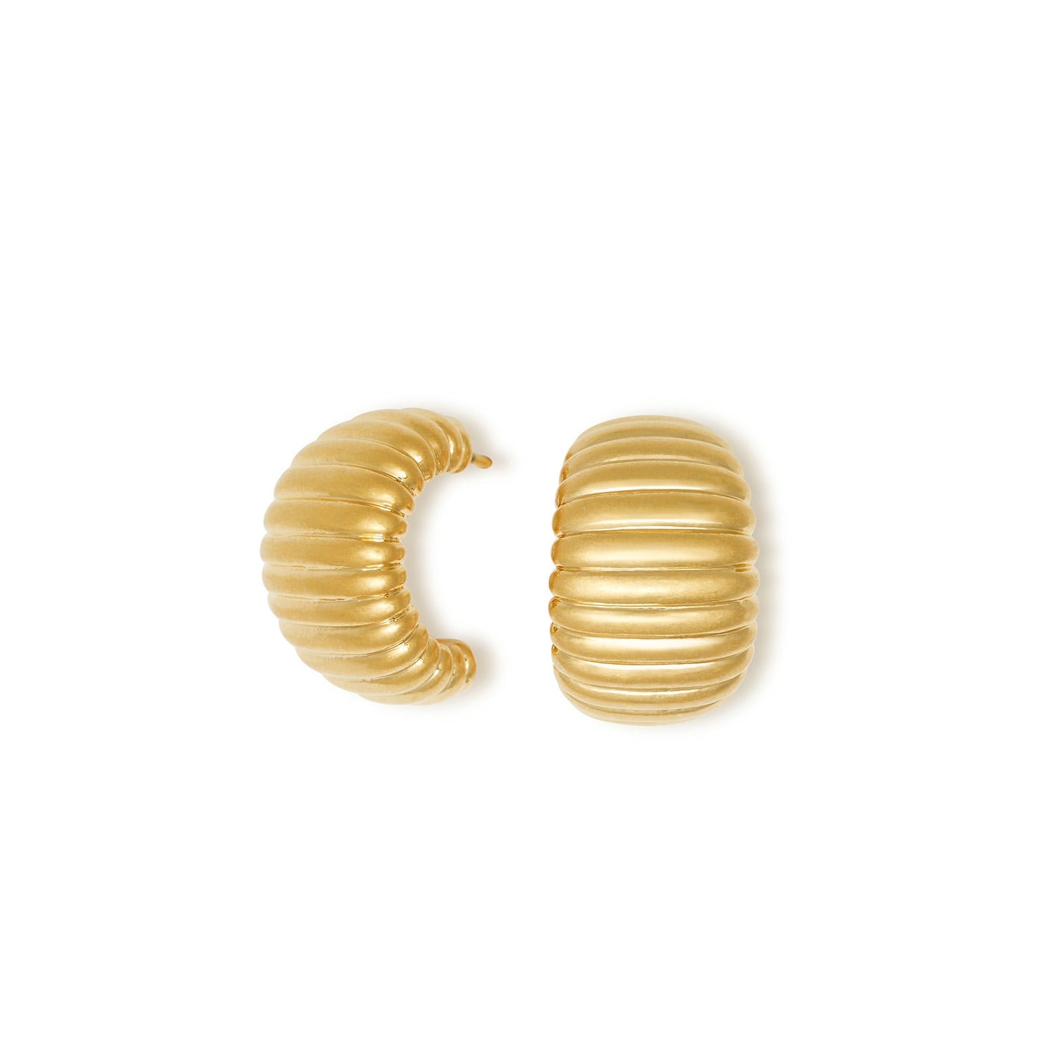 Bold French Earrings Gold
