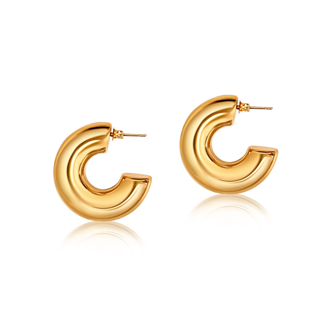 Bold Gold Waterproof Hoops