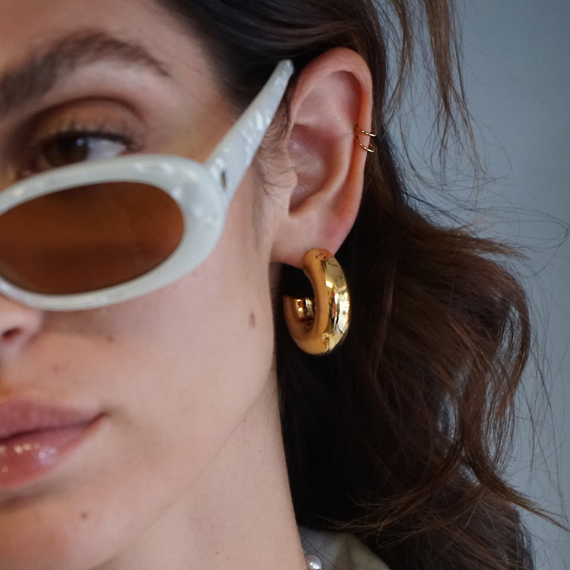 Bold Gold Waterproof Hoops