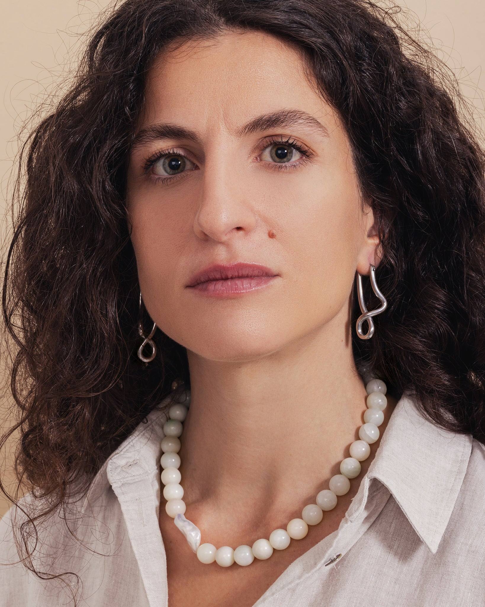 Bonbon Necklace With Jade & Pearl Accent