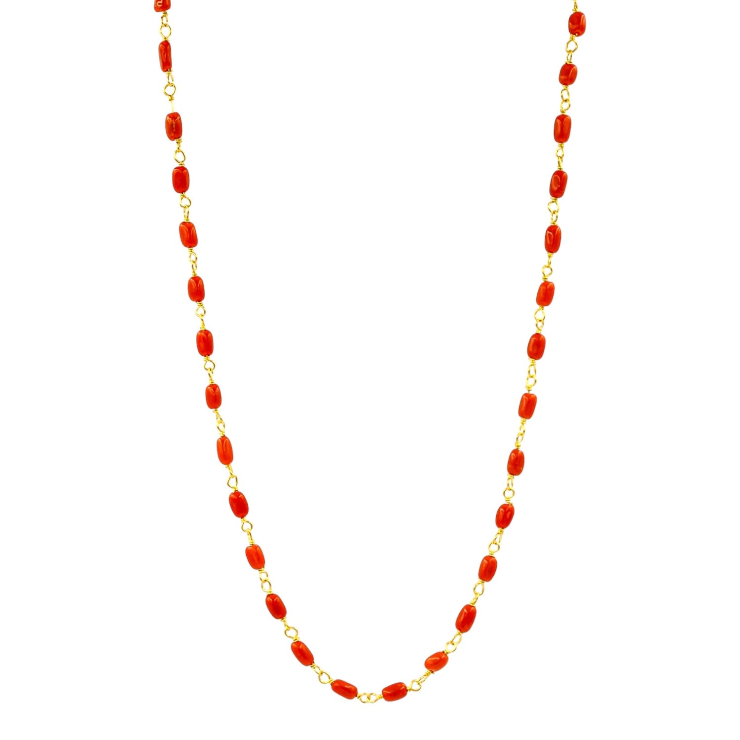 Bosphorus Coral Chain Necklace