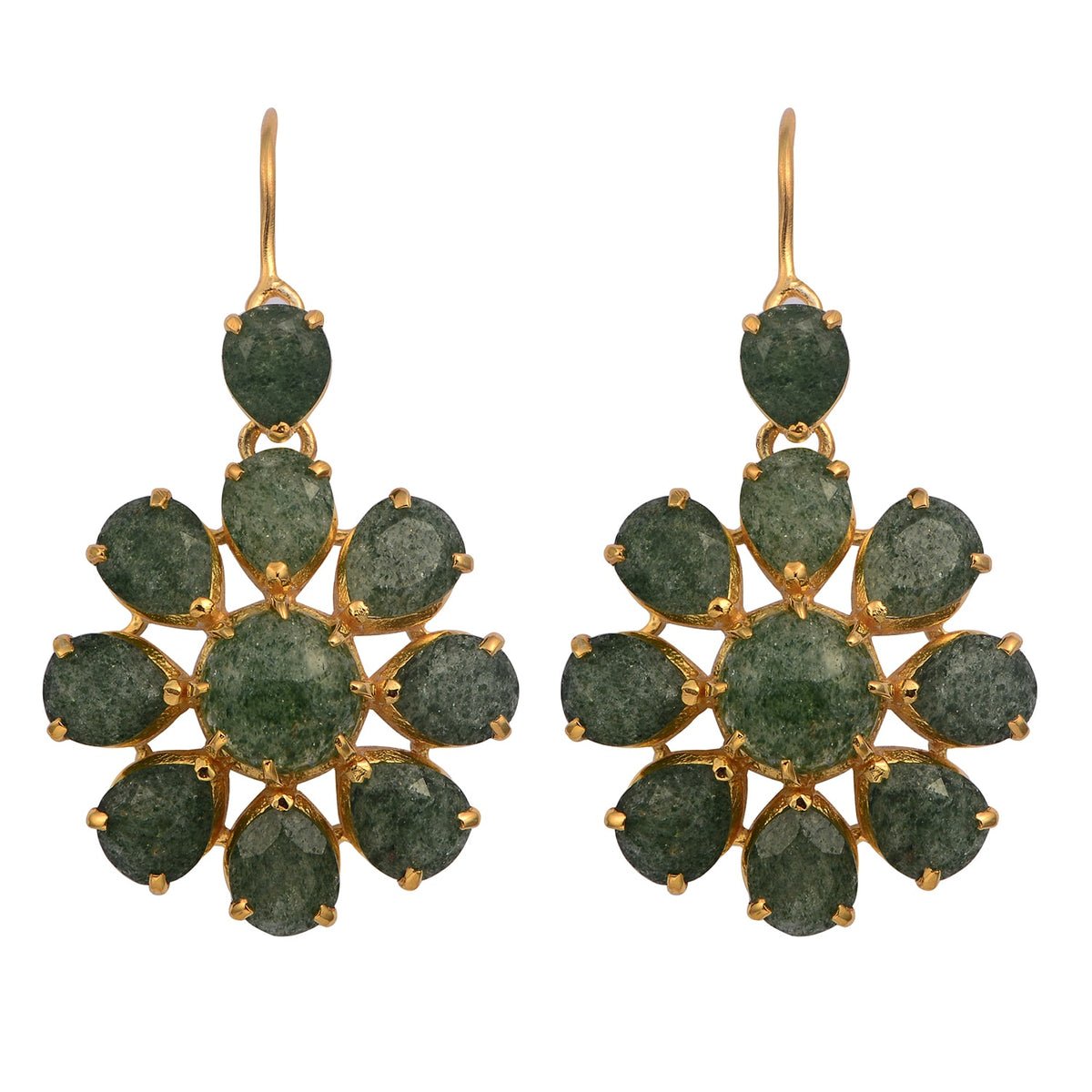 Boston Strawberry Onyx Dangle Earrings
