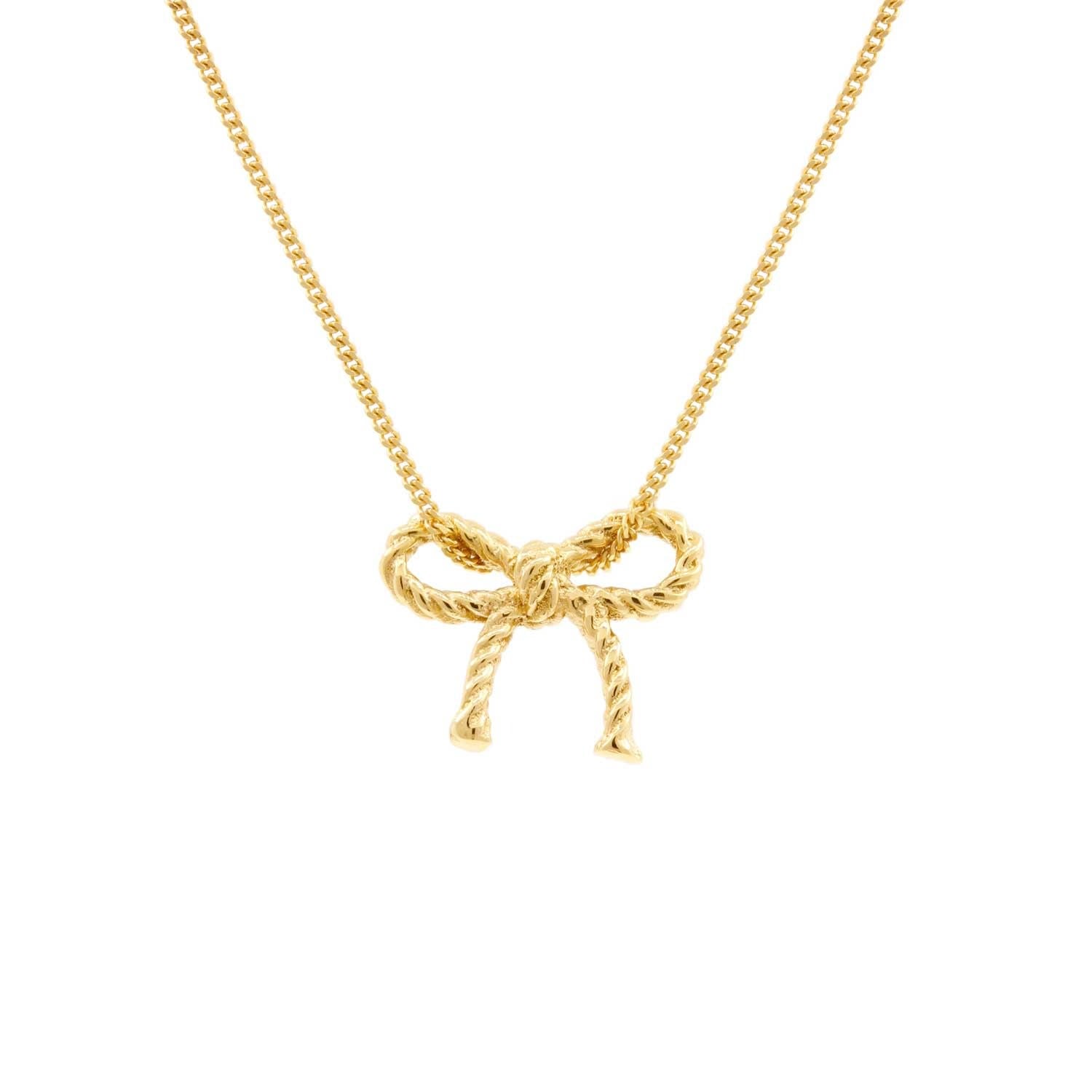 Bow Necklace – Gold