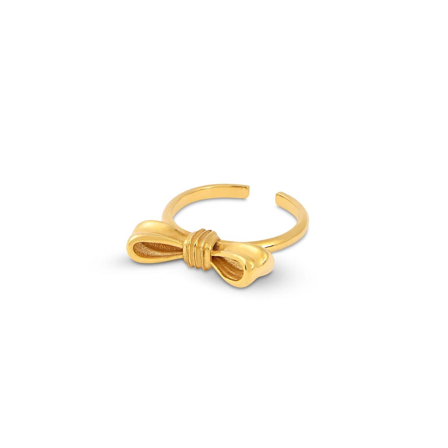 Gold Bow Ring - Adjustable
