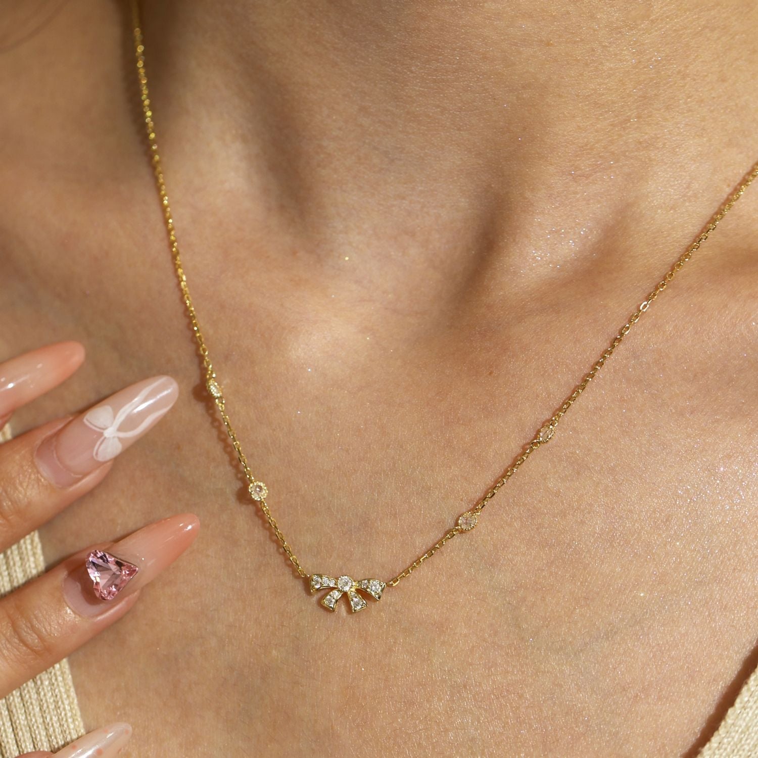 Bowtique Necklace Yellow Gold Vermeil