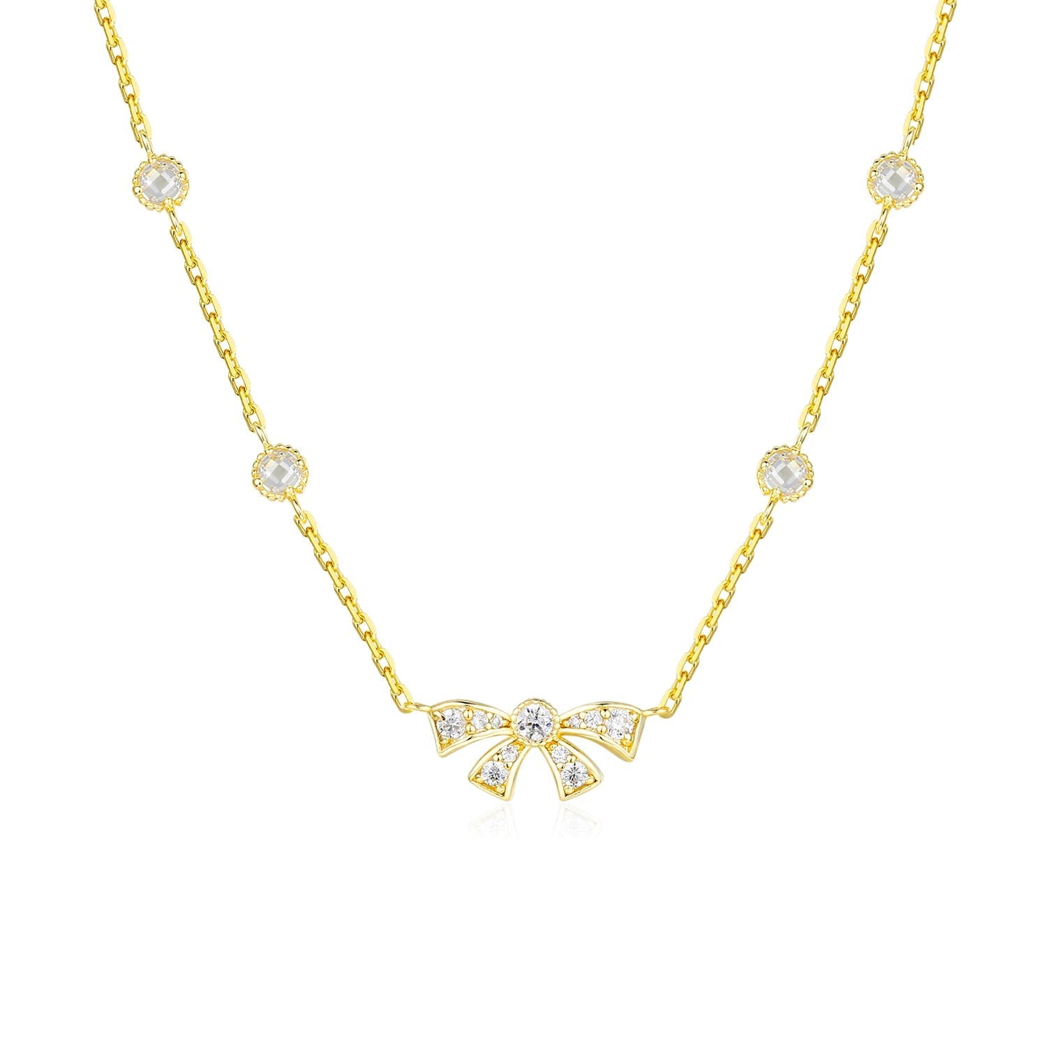 Bowtique Necklace Yellow Gold Vermeil