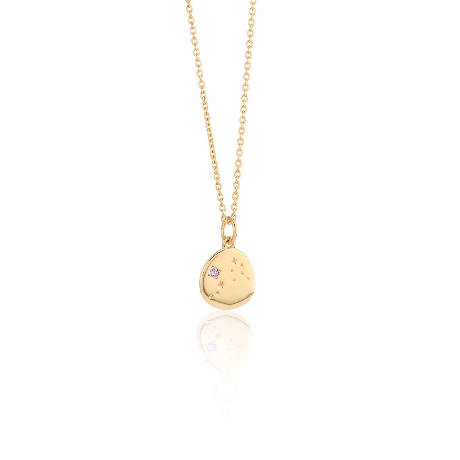 Inari Zodiac Aquarius Gold Vermeil Necklace