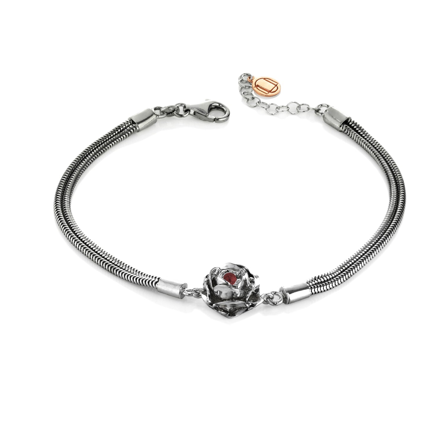 Bracelet Blackstar Sterling Silver With Natural Ruby