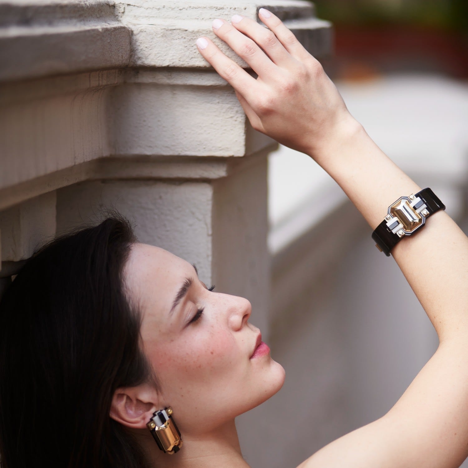 Bracelet Hex Deco Black