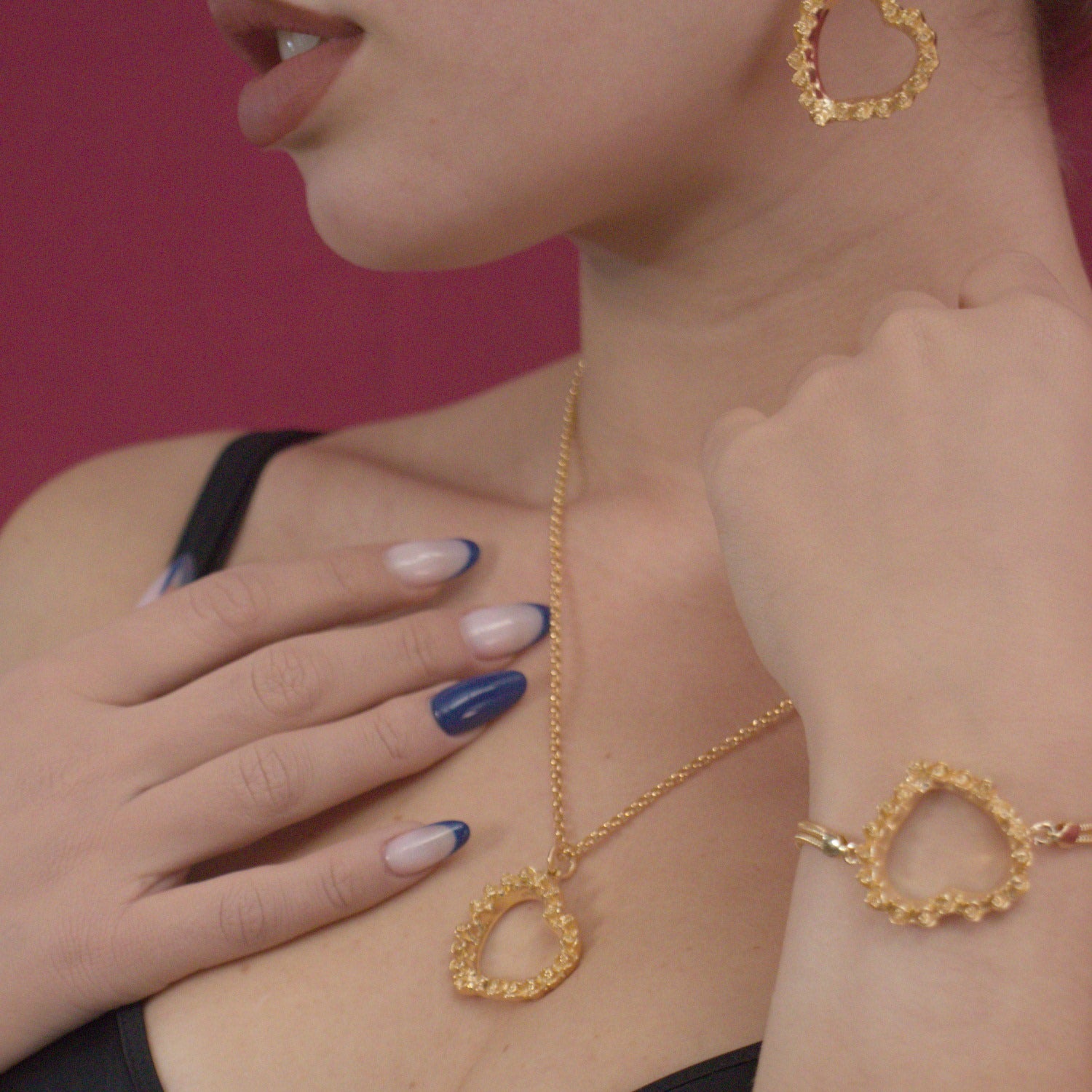 Heart Of Roses Bracelet In Gold-Plated, Sterling Silver