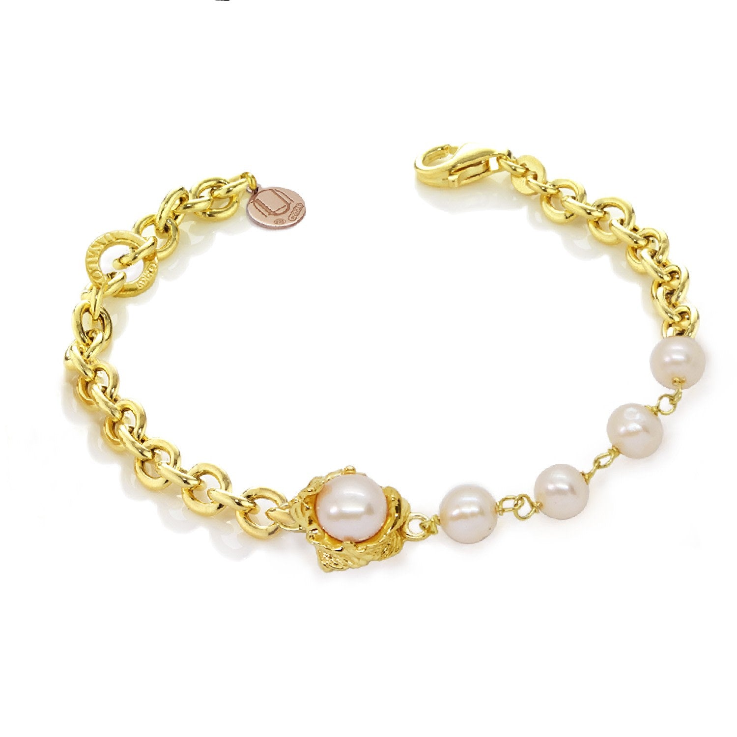Bracelet Lumina Gold-Plated With Pearl