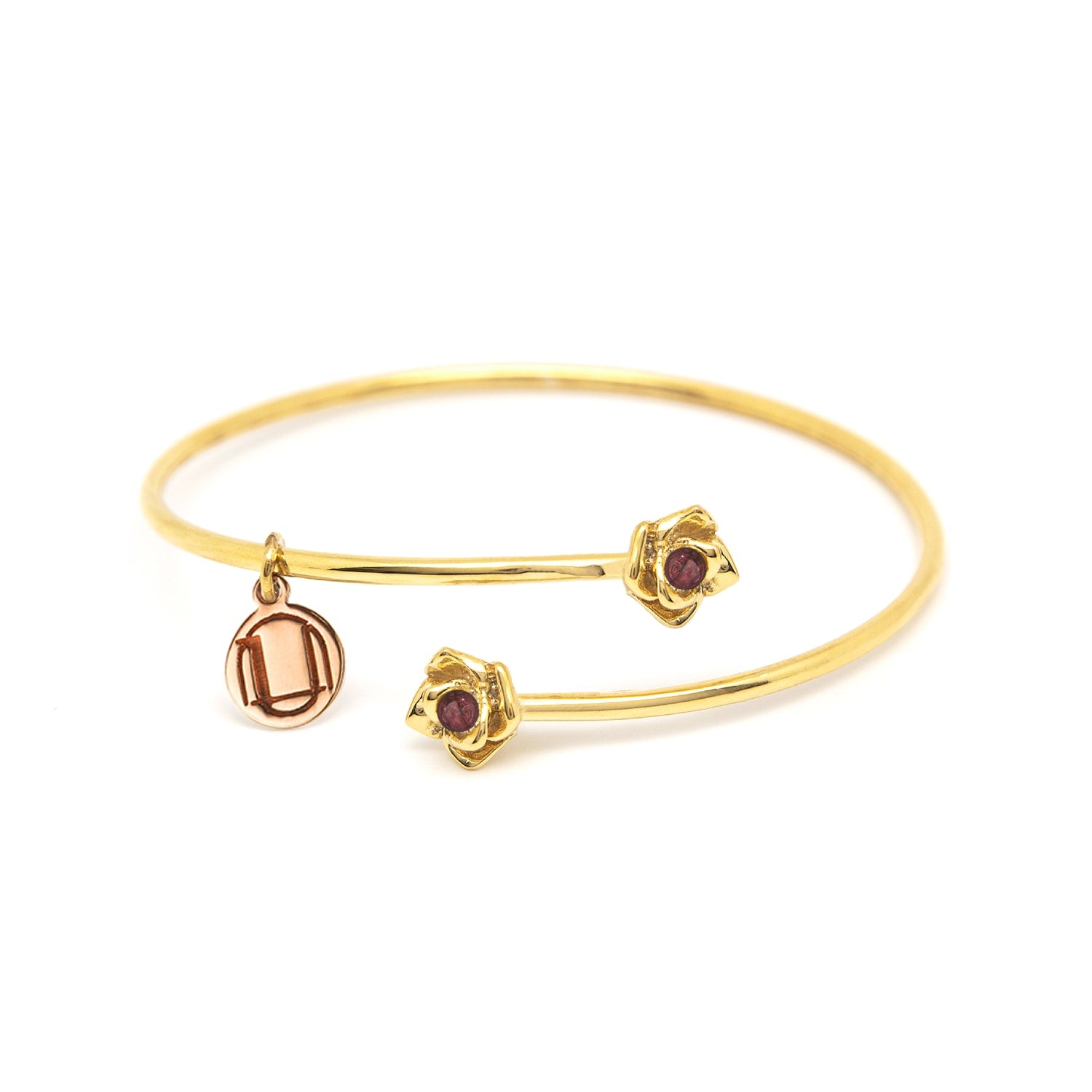 Bracelet Magnifica Gold Plated With Natural Ruby