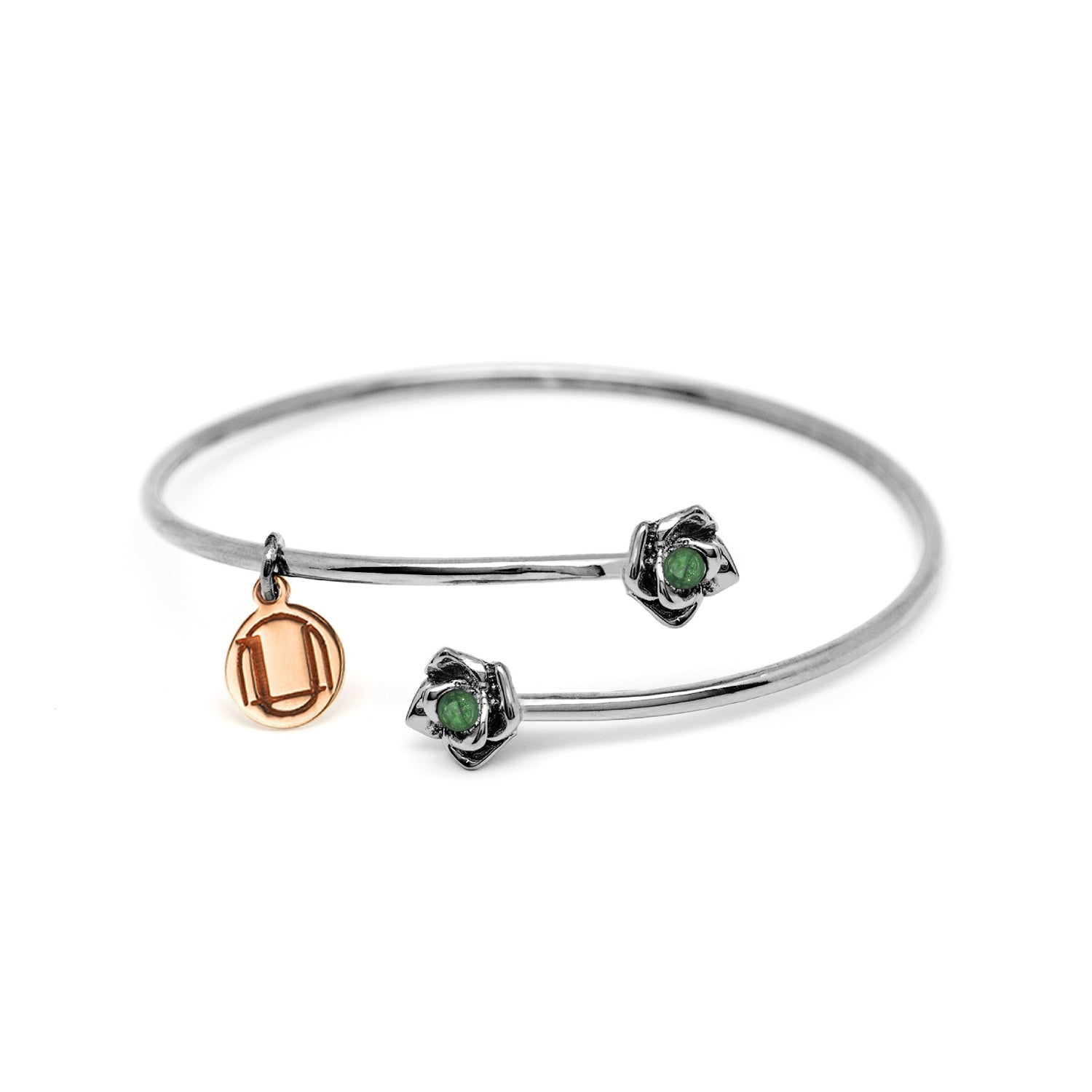 Bracelet Magnifica Sterling Silver With Natural Emerald