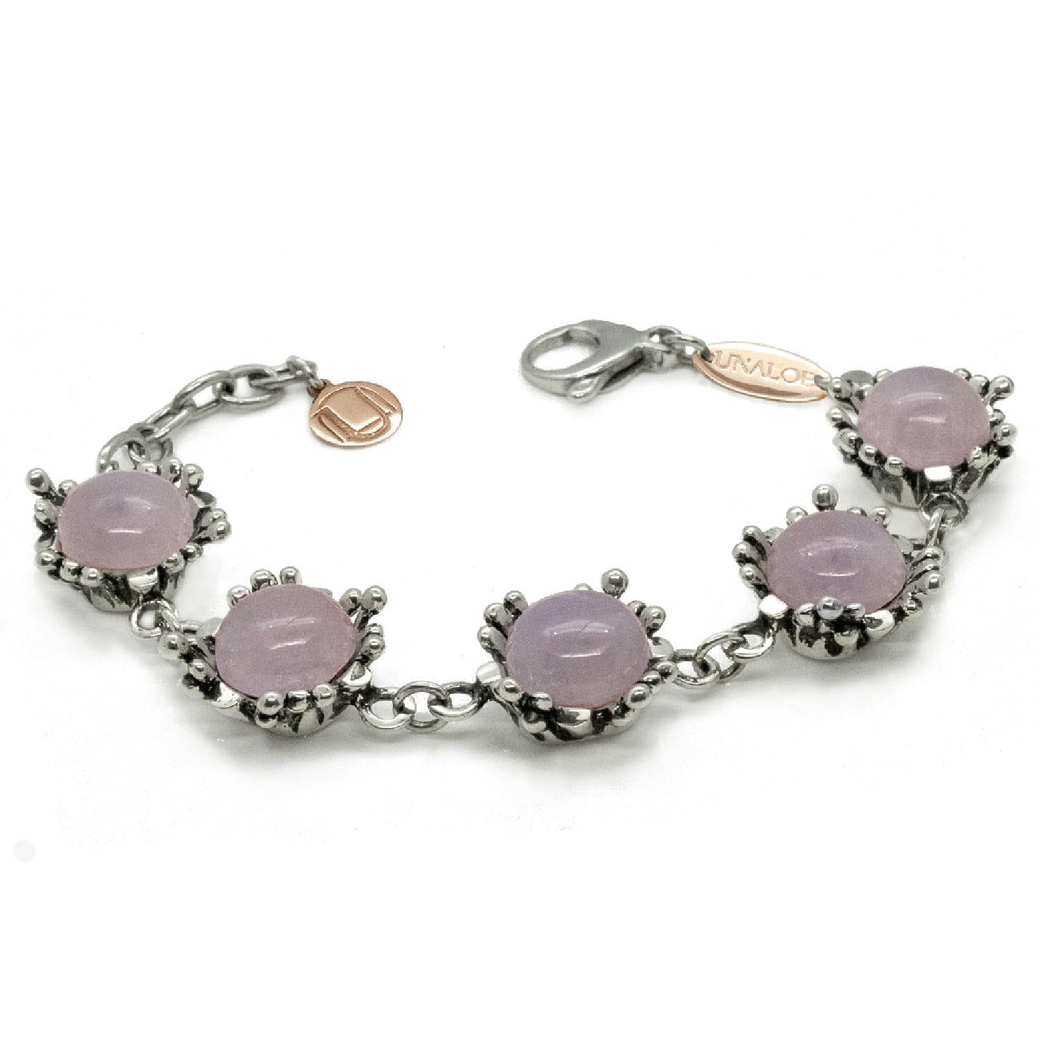 Bracelet Ribes Sterling Silver With Natural Kunzinite