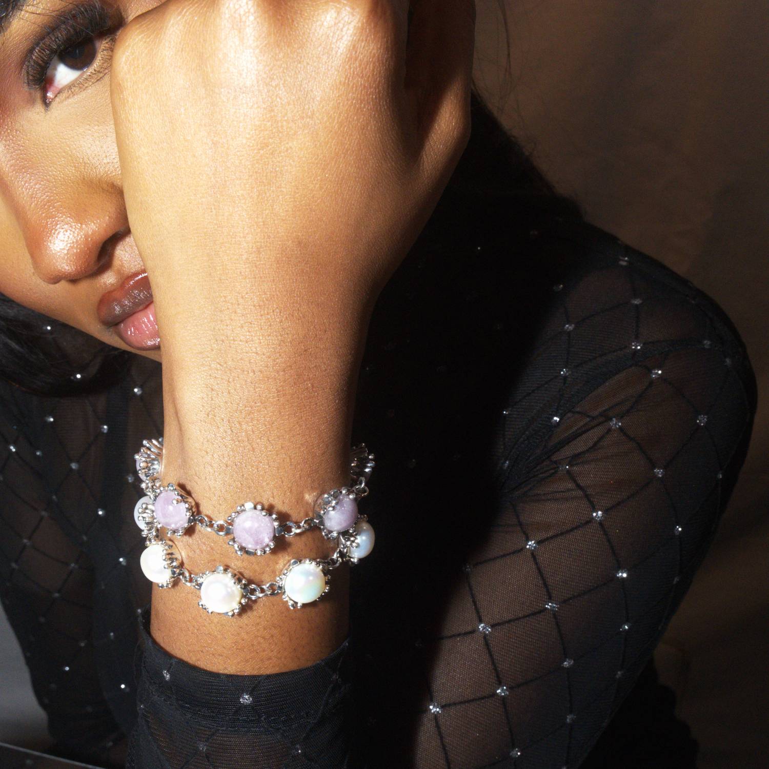 Bracelet Ribes Sterling Silver With Pearl