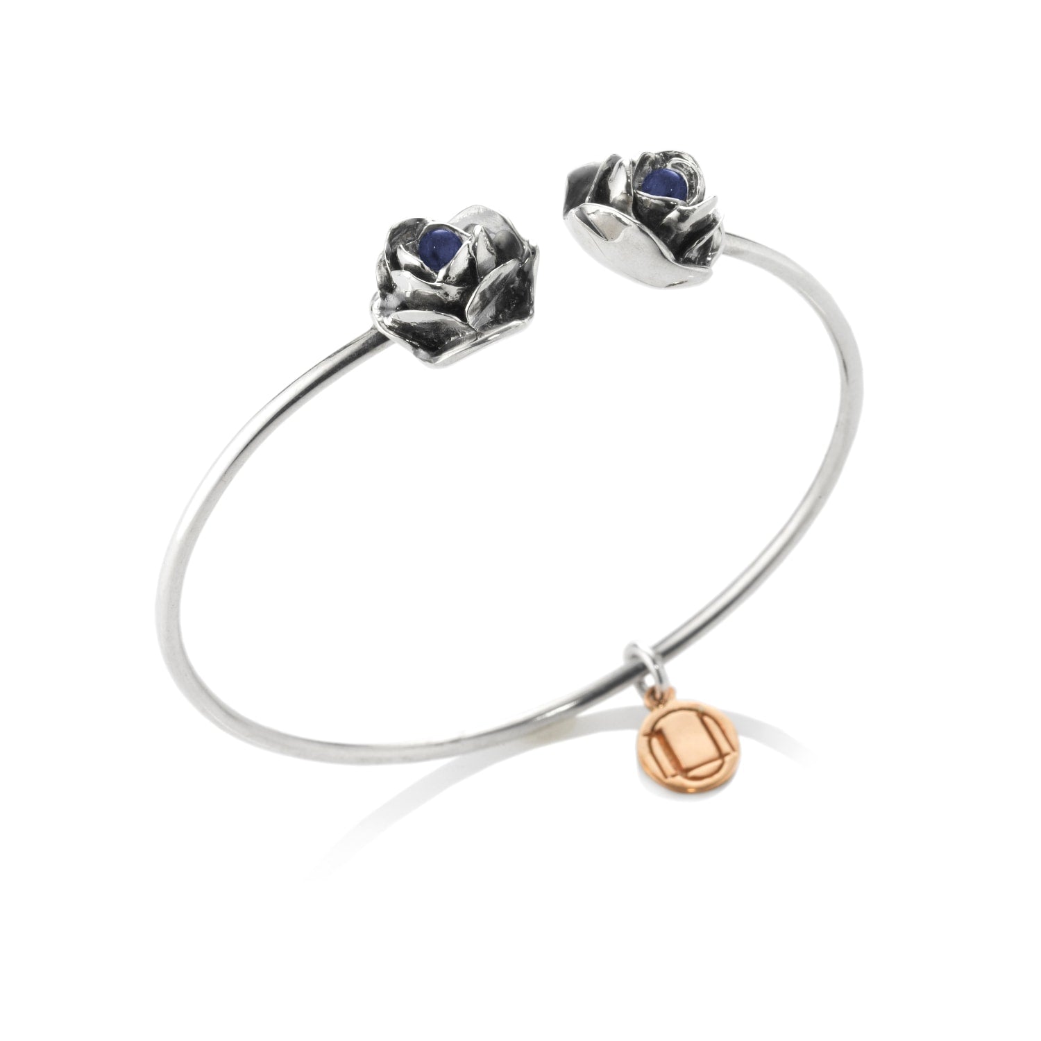 Bracelet Rocks Sterling Silver With Natural Sapphire