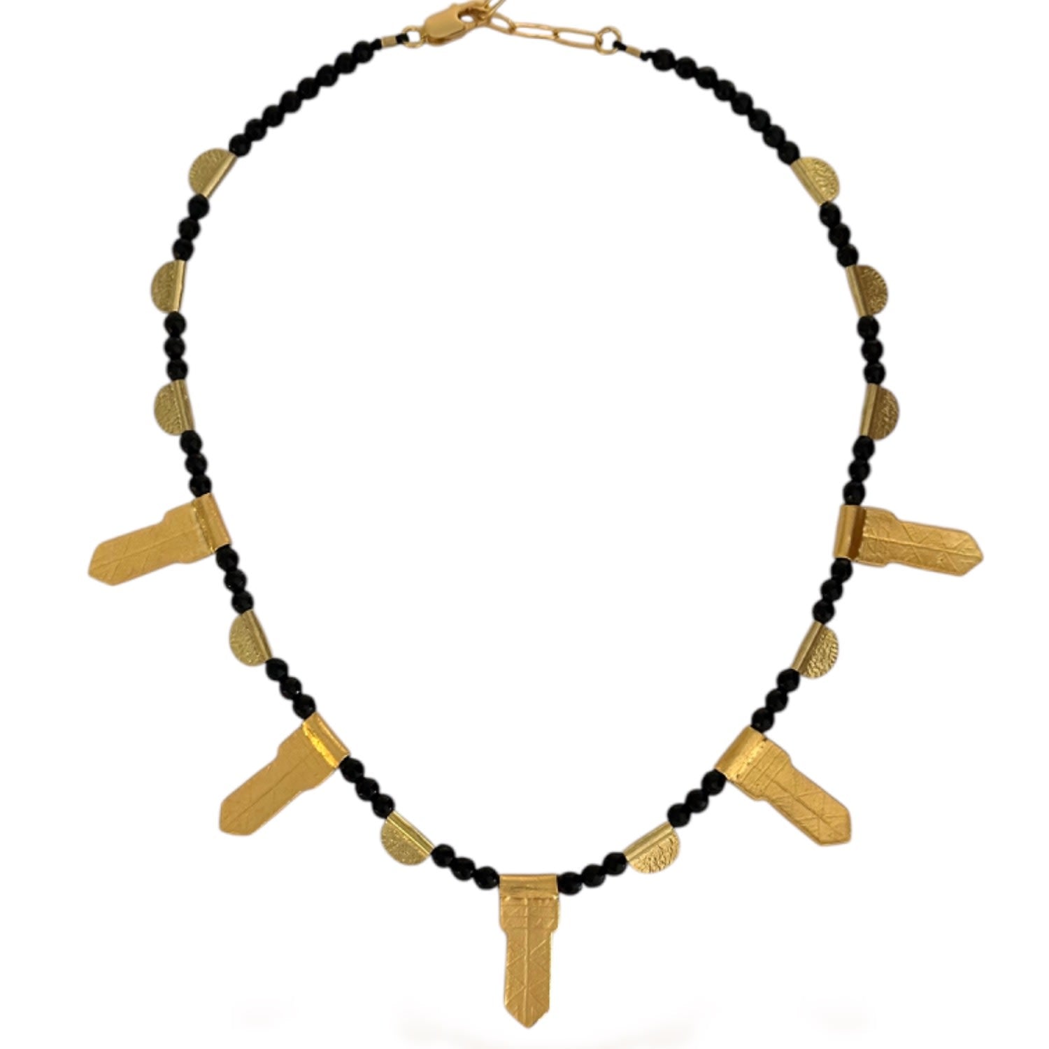 Brass Gold Choker Necklace