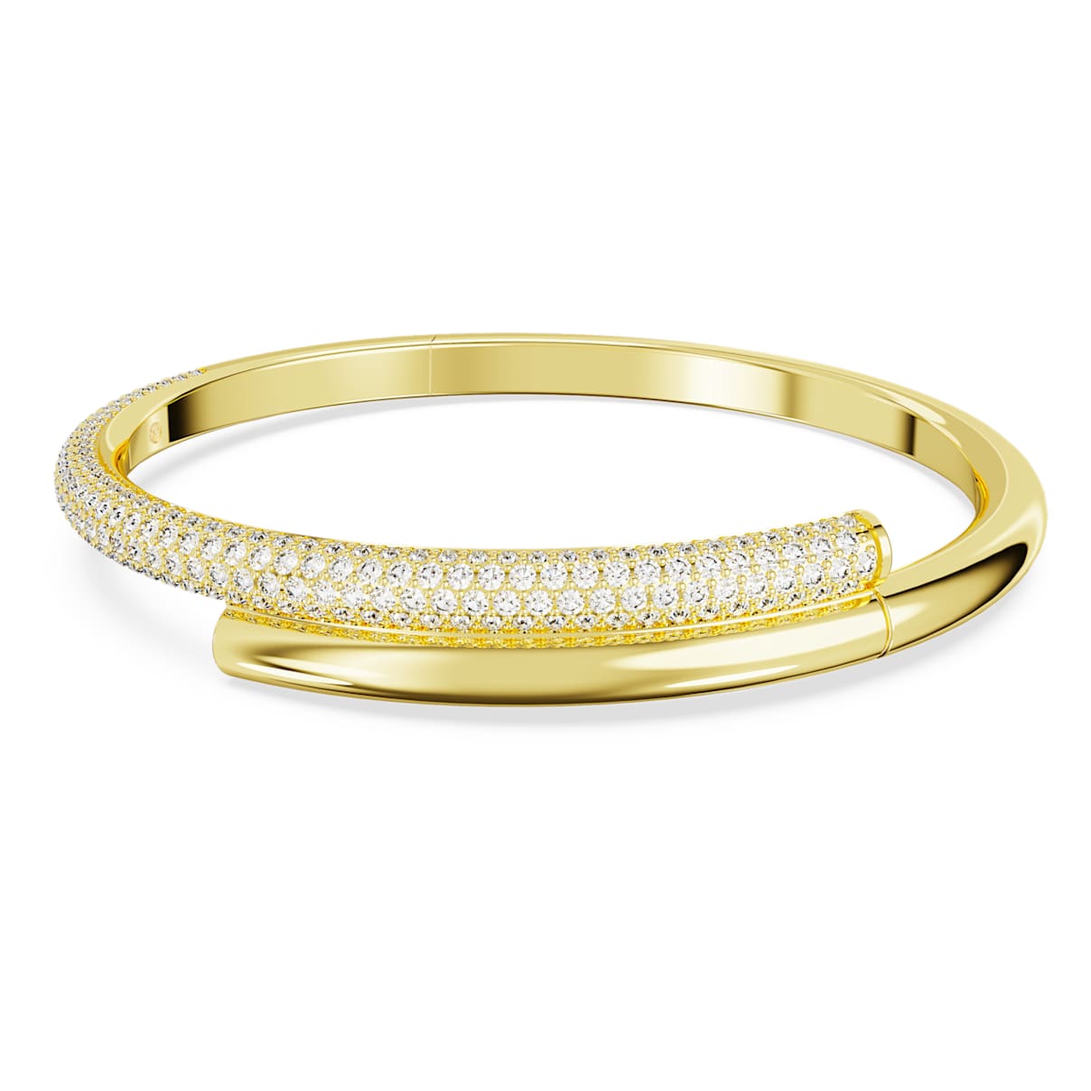DEXTERA BANGLE MAGNETIC CLOSURE WHITE GOLD TONE PLATED