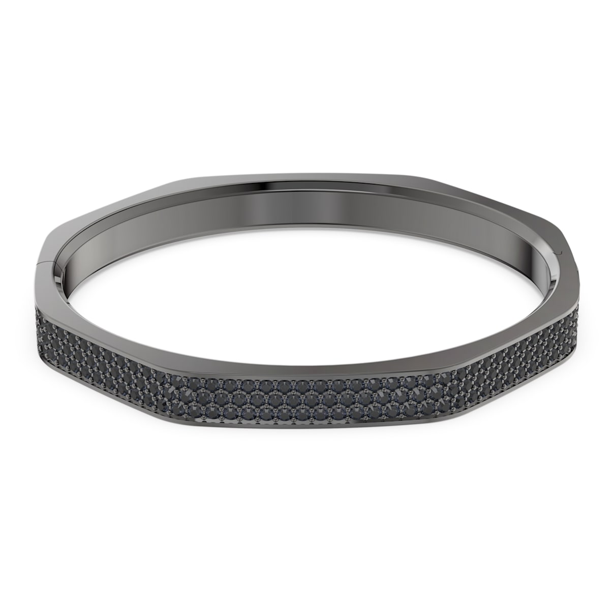 DEXTERA BANGLE OCTAGON SHAPE BLACK RUTHENIUM PLATED