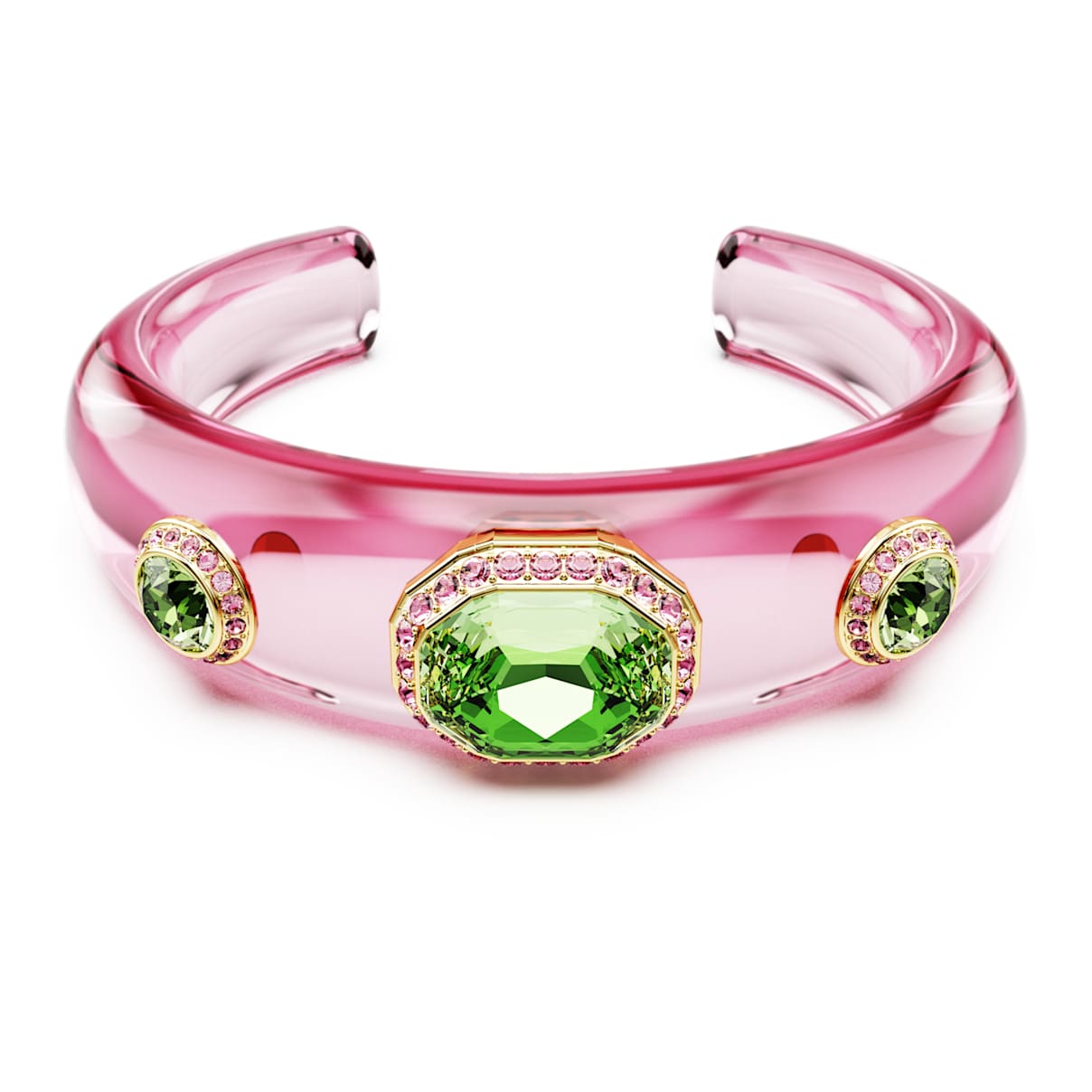 DULCIS CUFF MIXED CUTS MULTICOLORED GOLD TONE PLATED