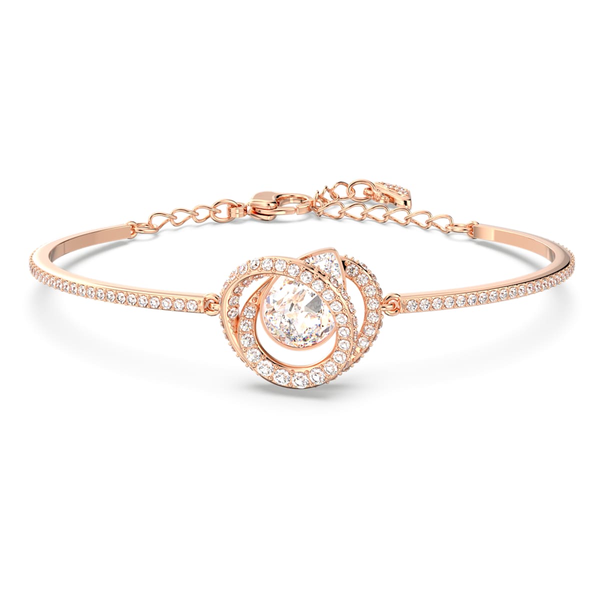 GENERATION BANGLE WHITE ROSE GOLD TONE PLATED
