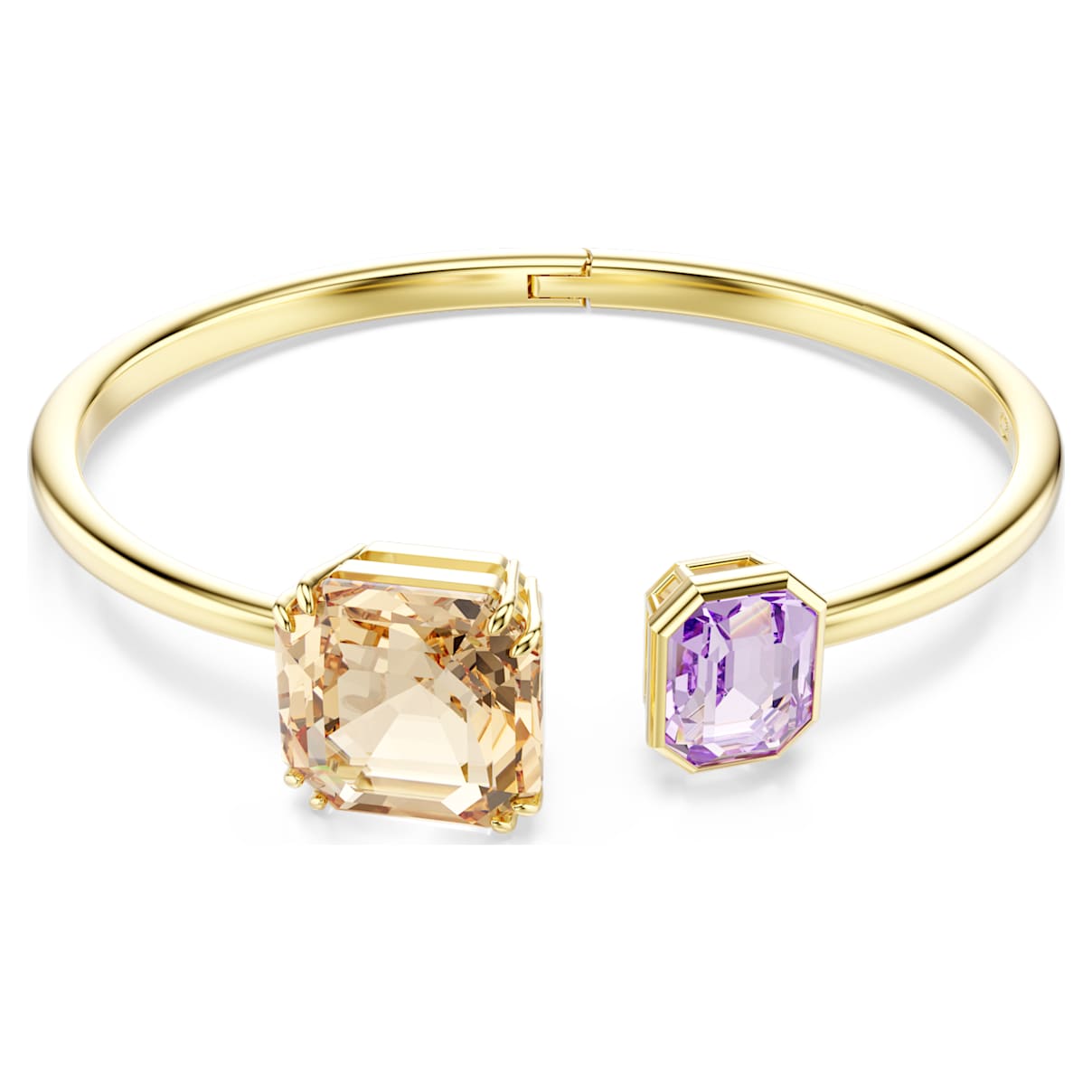 MILLENIA BANGLE OCTAGON CUT MULTICOLORED GOLD TONE PLATED