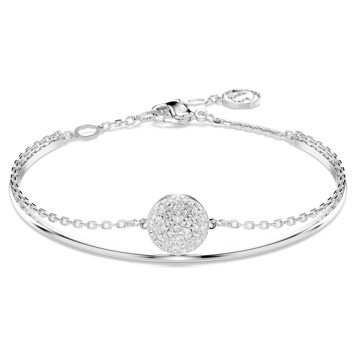 SUBLIMA BANGLE WHITE RHODIUM PLATED