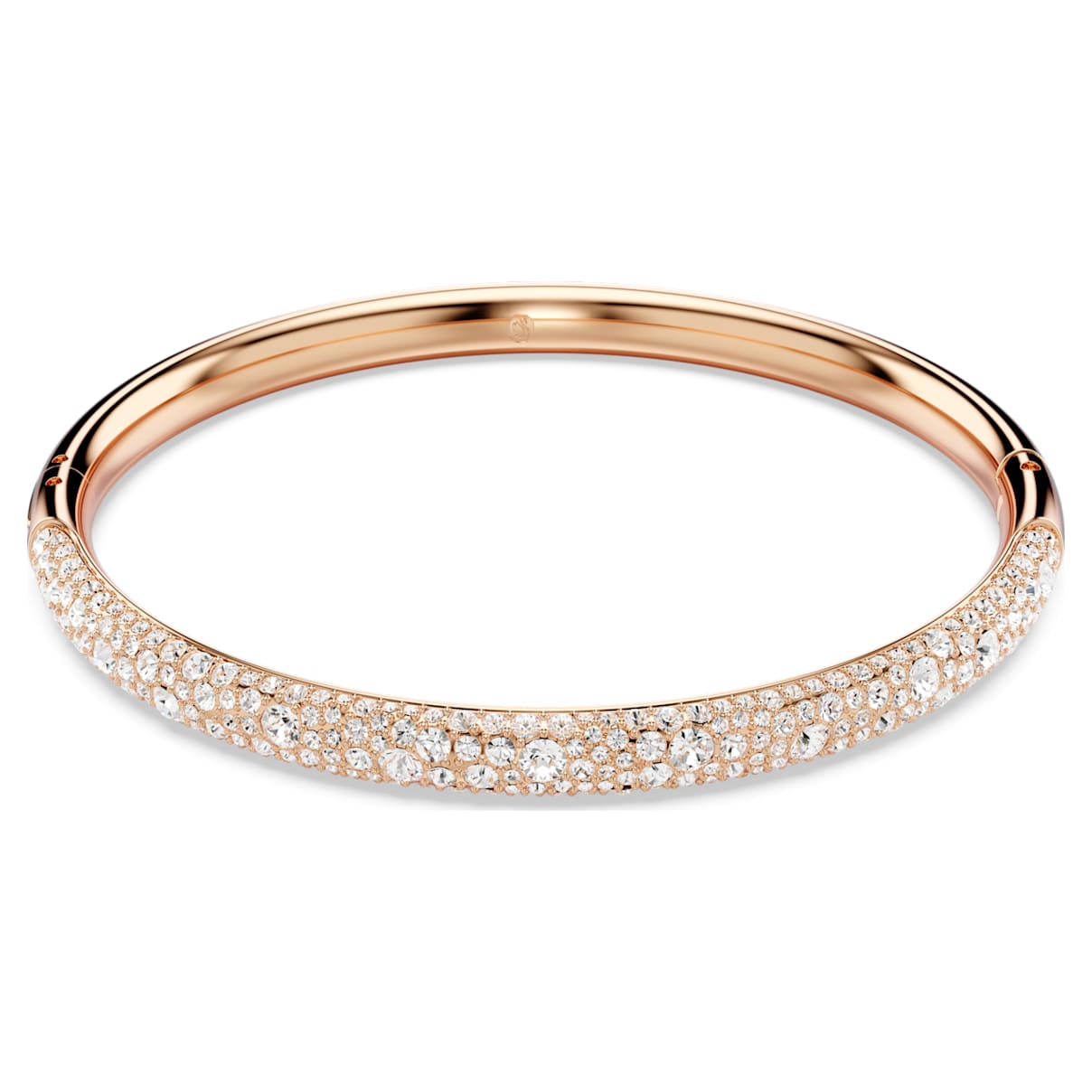 SUBLIMA BANGLE SNOW PAVE WHITE ROSE GOLD TONE PLATED