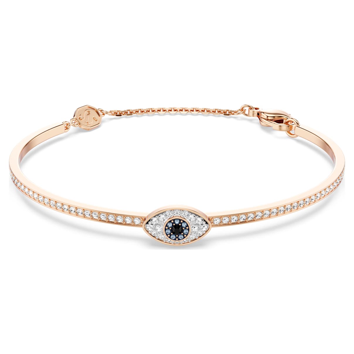 SYMBOLICA BANGLE EYE MULTICOLORED ROSE GOLD TONE PLATED