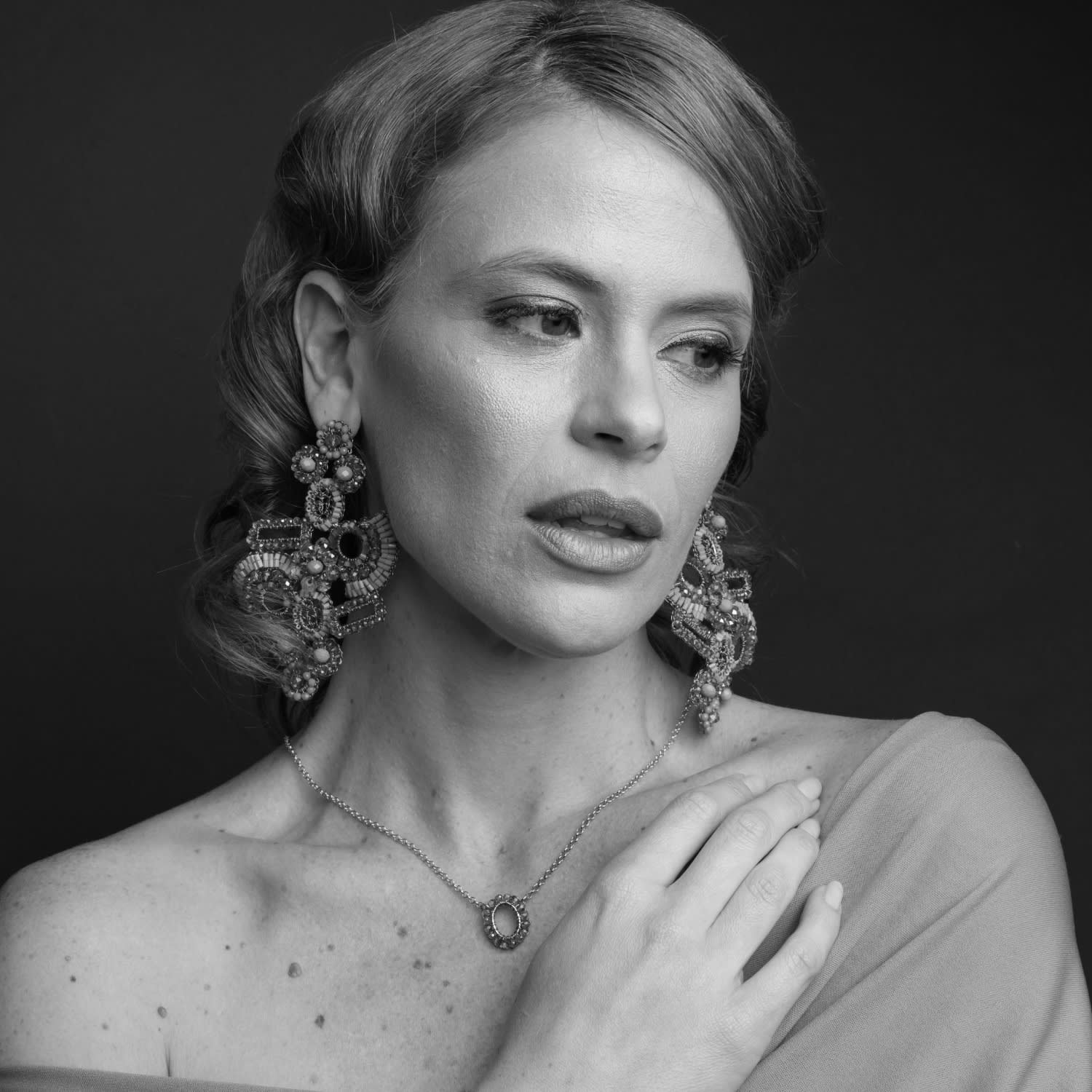 Breeze Lavender Mix Althea Maxi Handmade Crochet Earrings