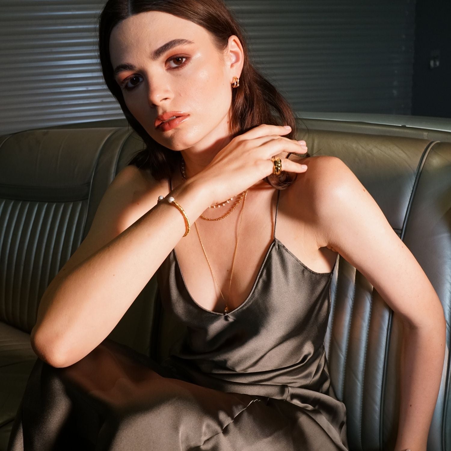 Brey Amorphous Matte Pearl Cuff