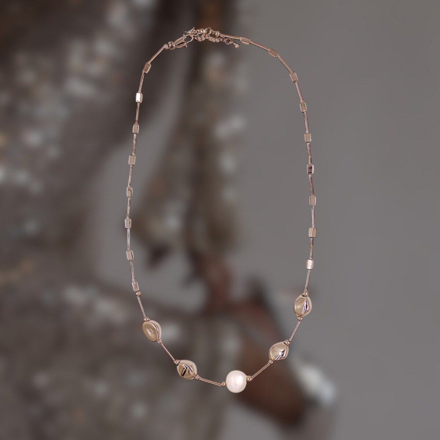 Bridal Pearl Chain Necklace
