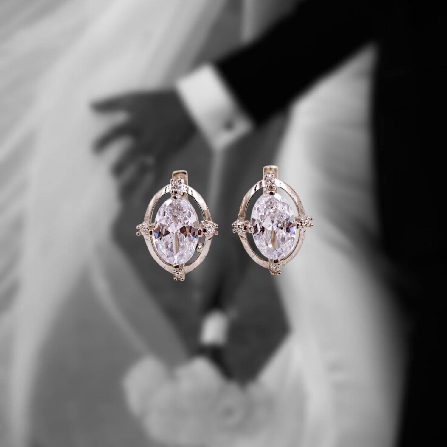 Bridal Sparkle Swarovski Earrings