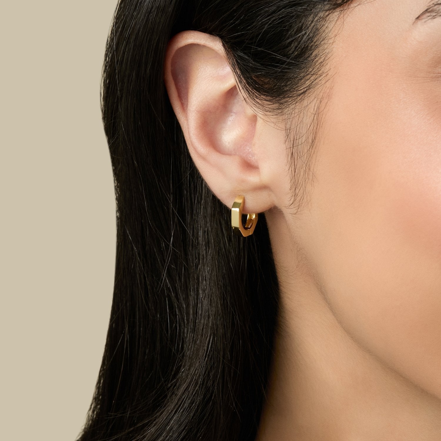 Brightside Earrings - Small Gold Huggie Earrings