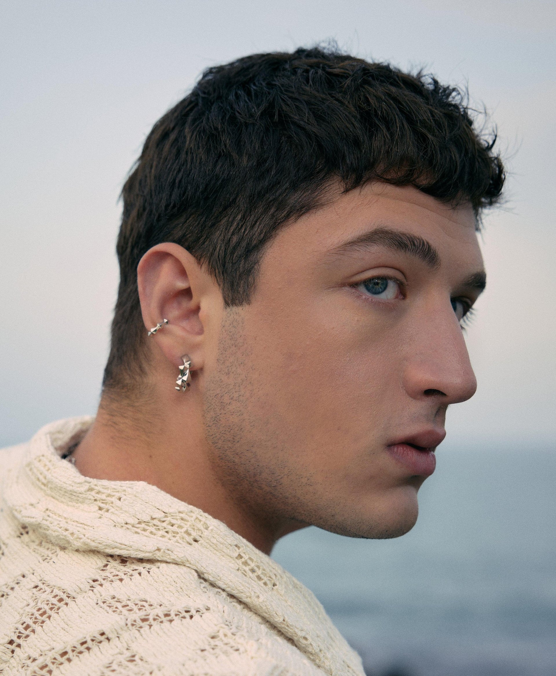 Brisk Hoop Earring Silver