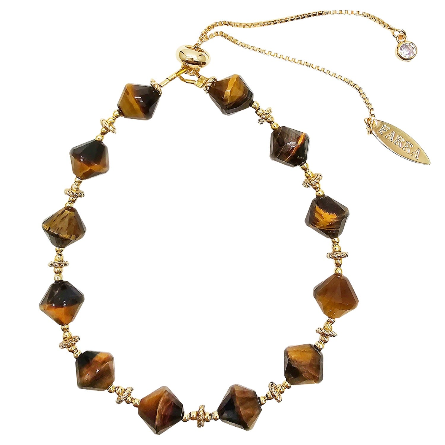 Gift Idea Brown Tiger Eye Stone Bracelet