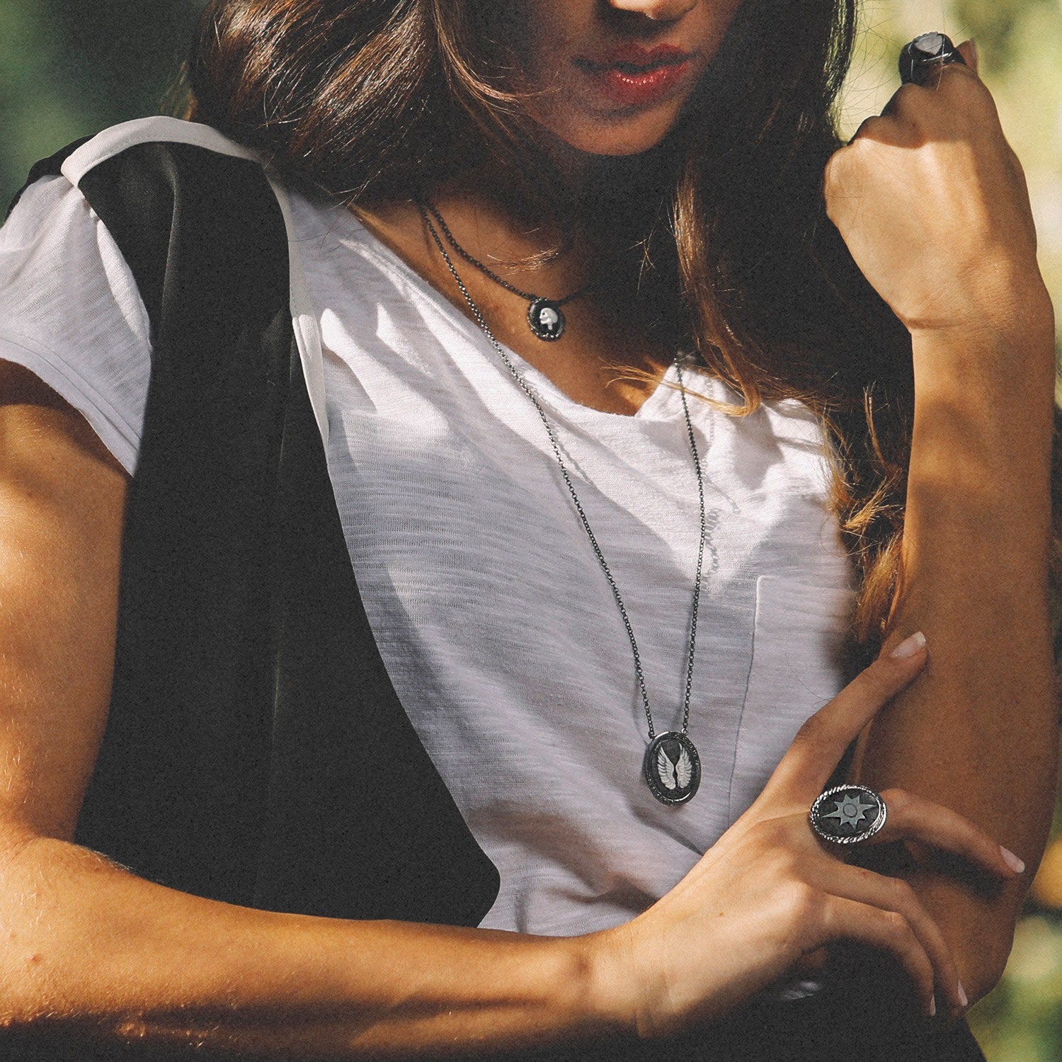 Polaris Cameo Ring
