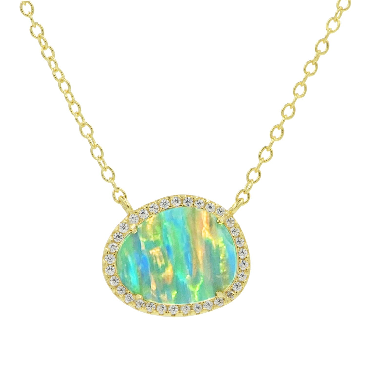 Kokoto Necklace - Green Opal