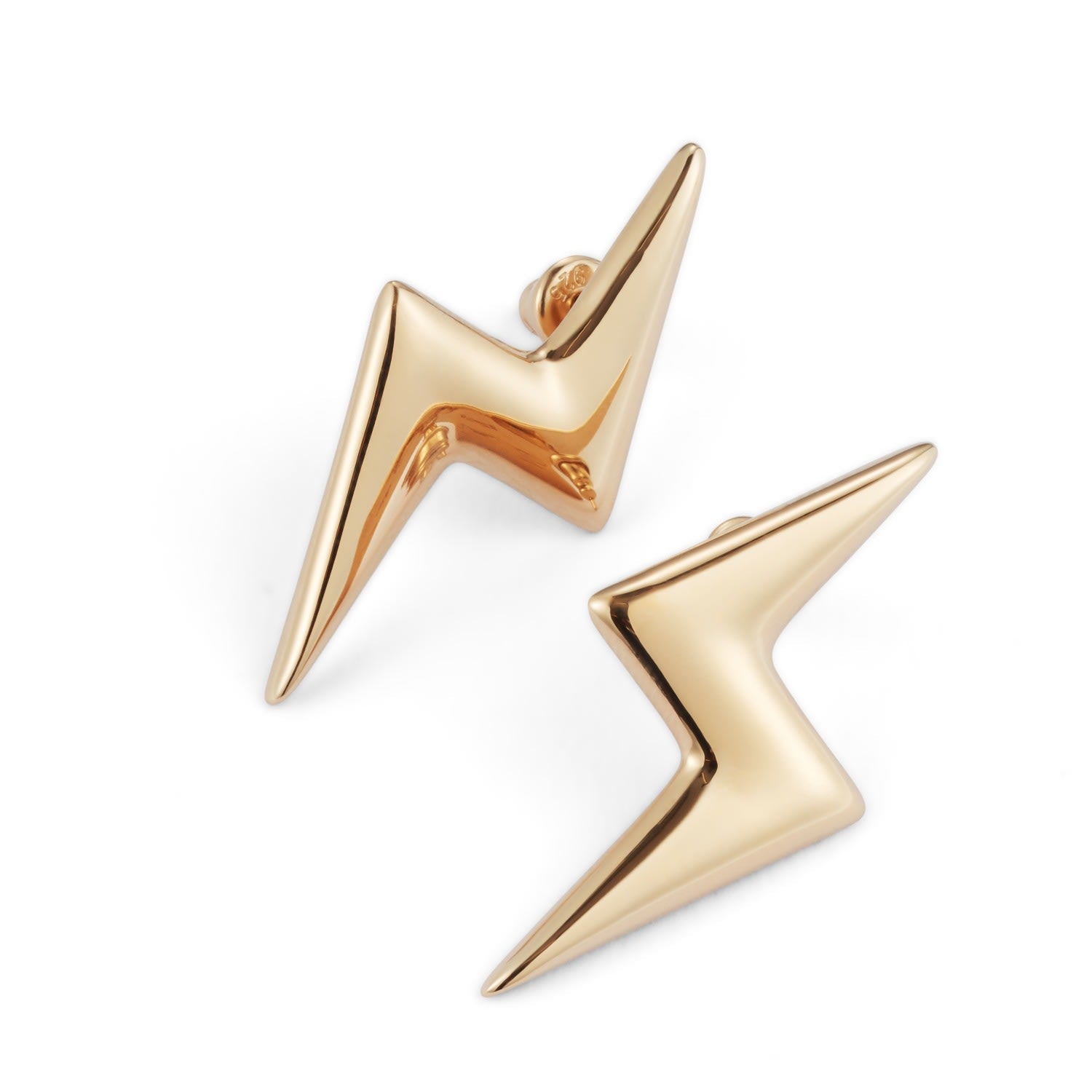 Bubble Bolt Earrings - Gold Vermeil