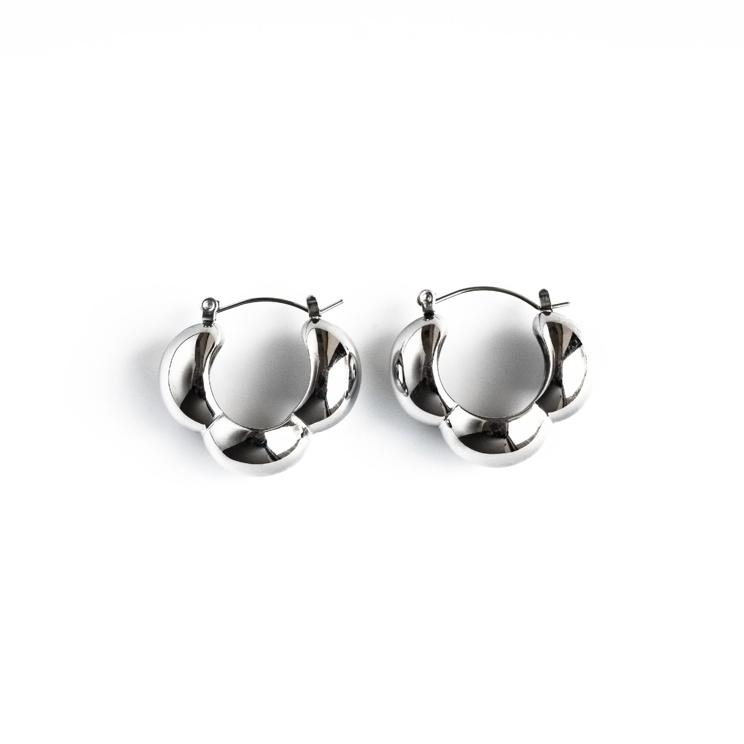 Bubble Silver Earrings