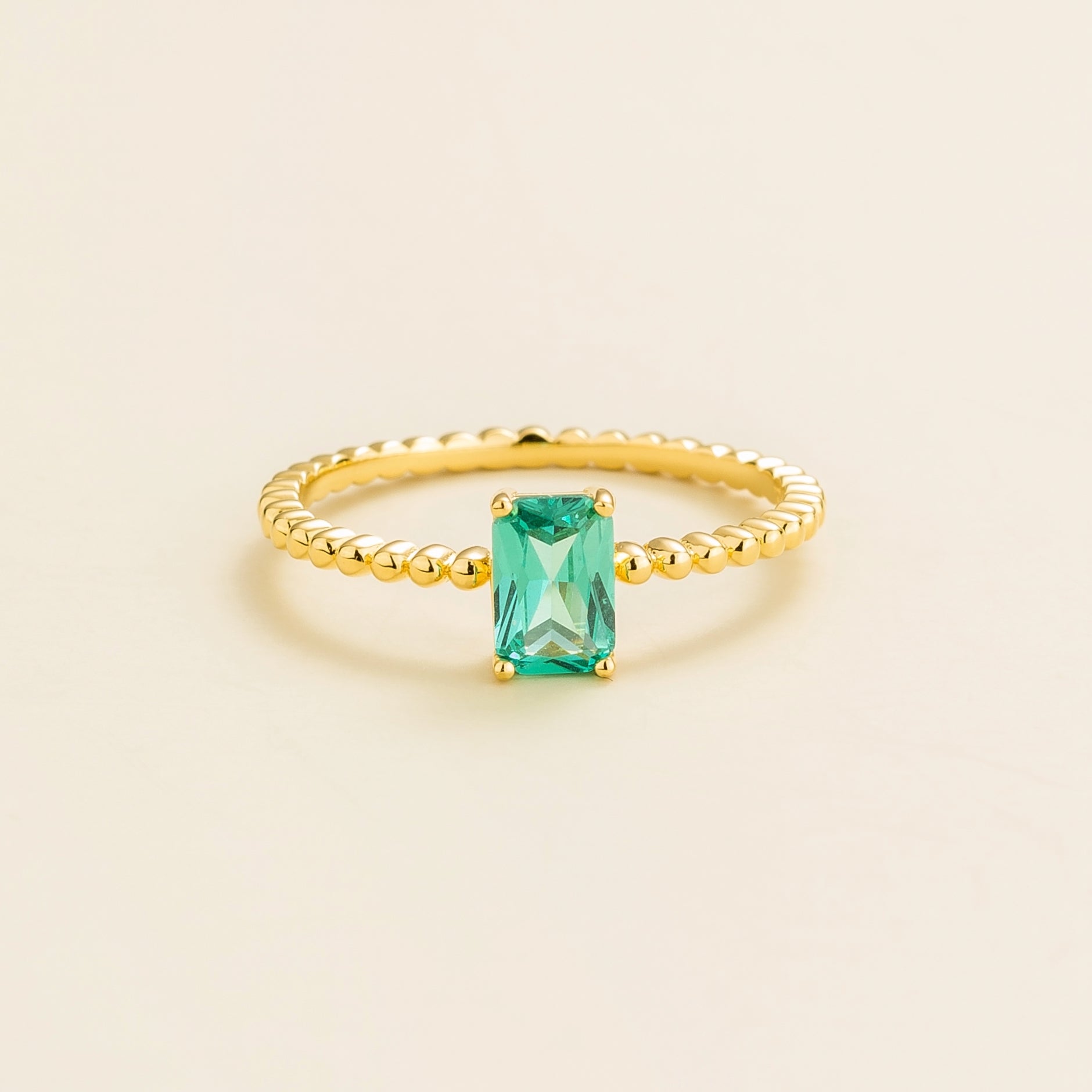 Buchon Gold Ring Set With Paraiba Sapphire