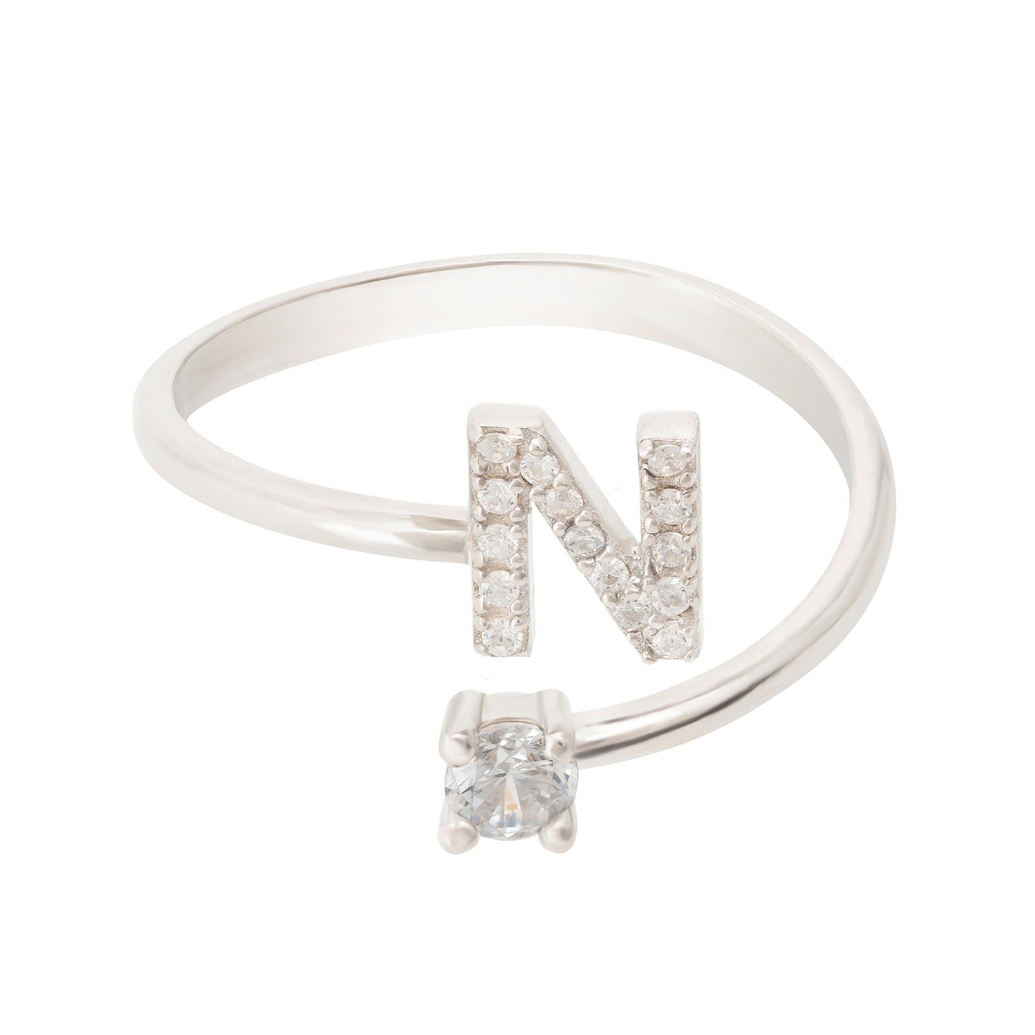 Initial Ring Silver N
