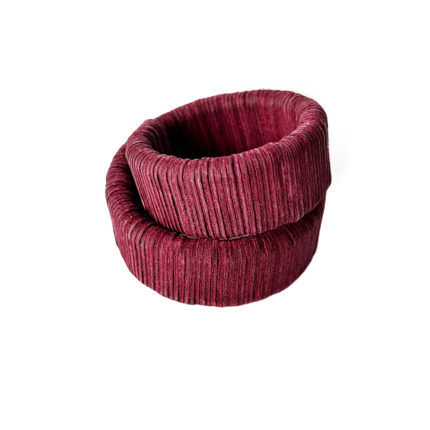 Burgundy Leather Wrap Bracelet