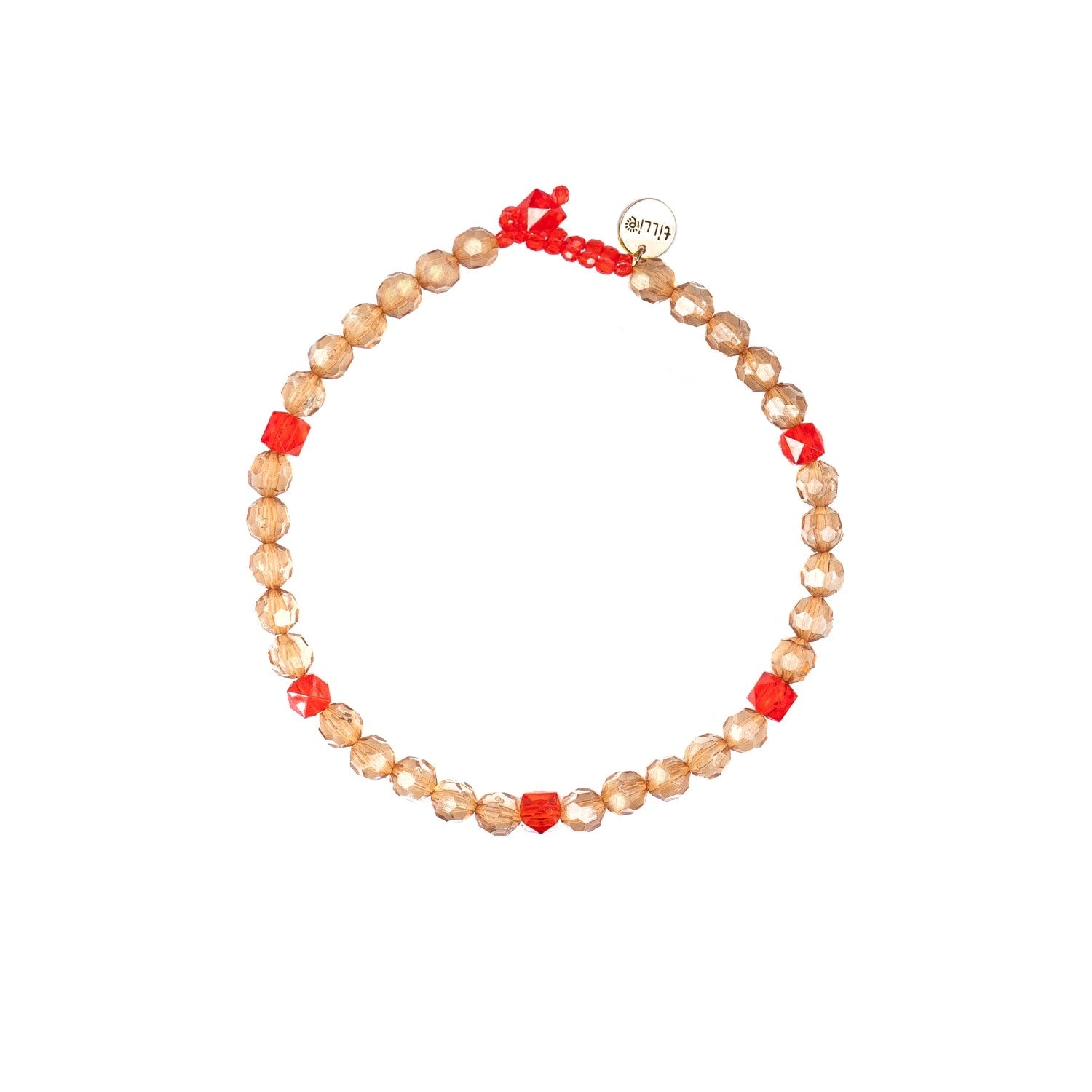 Burly Wood Brown Daily Wear Carnival Bead Necklace