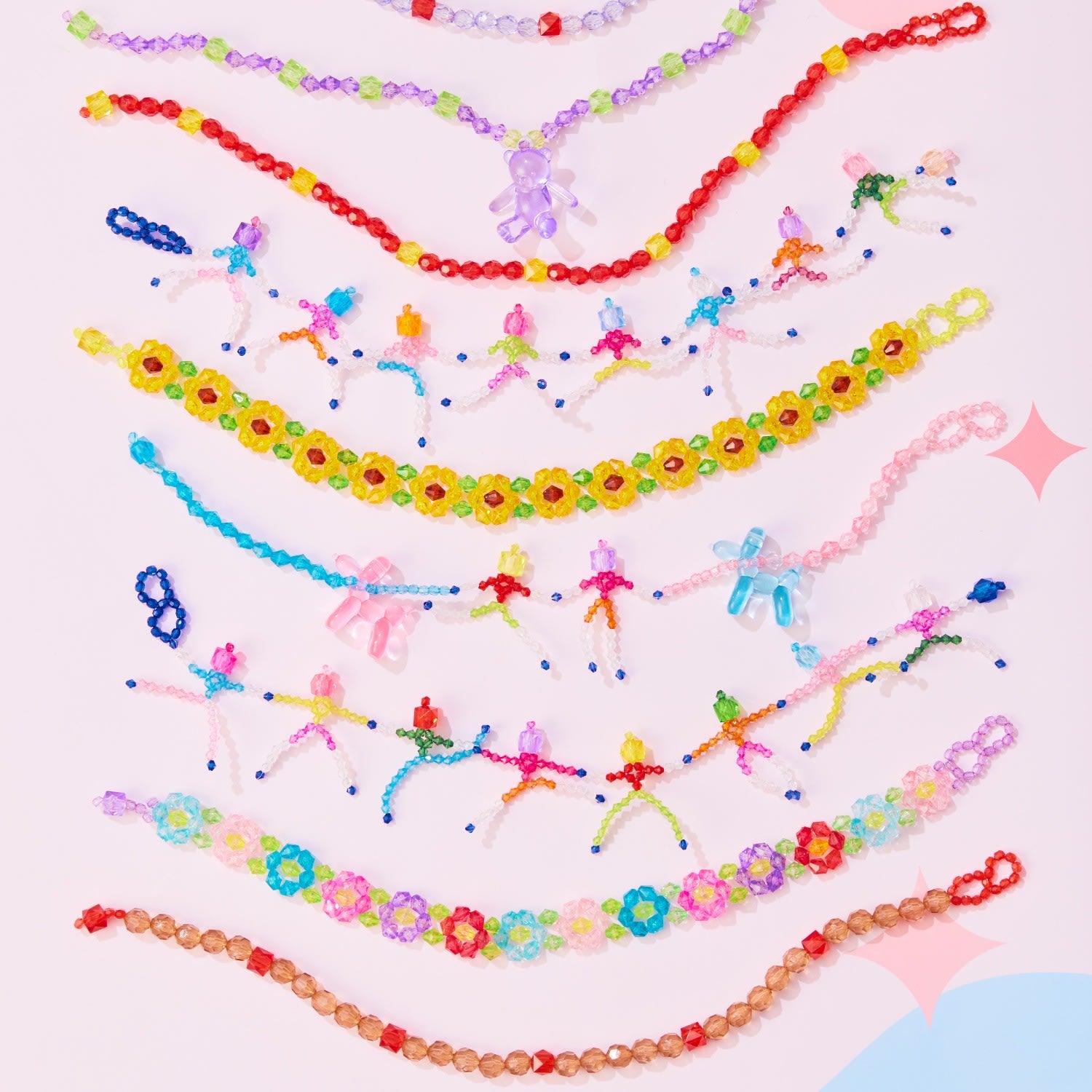 Burly Wood Brown Daily Wear Carnival Bead Necklace