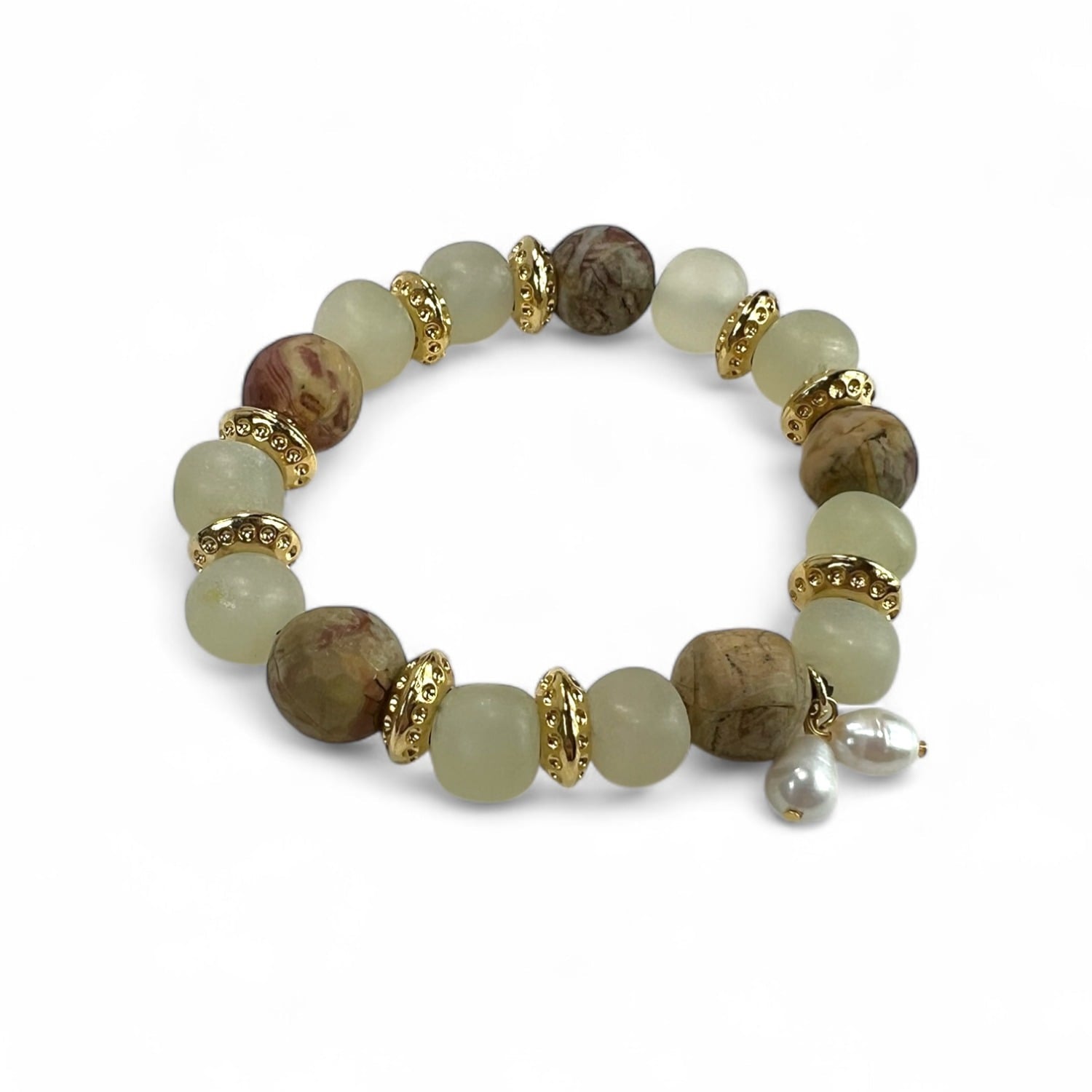 Butter Jasper Beaded Bracelet