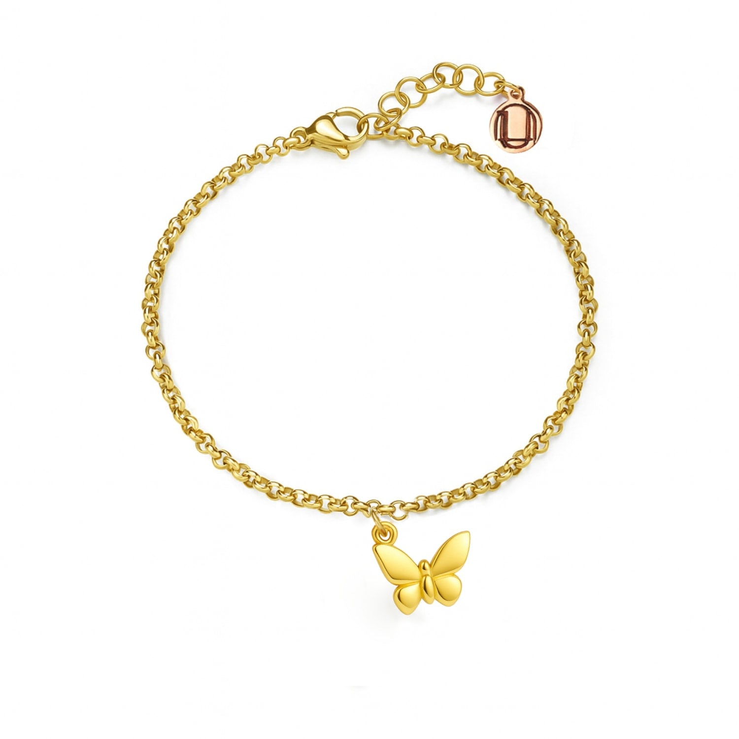 Butterfly Bracelet In Gold Plated