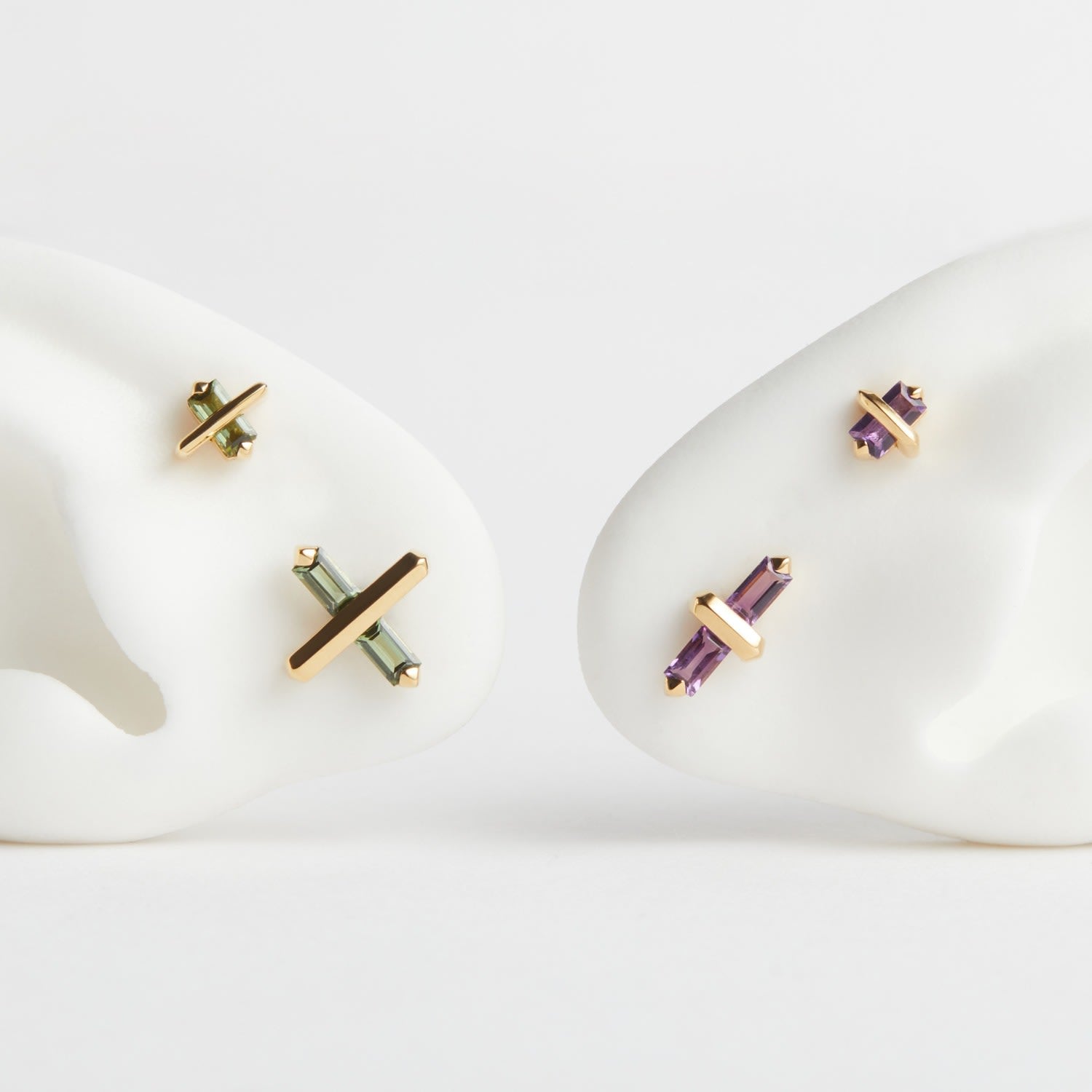 Butterfly Kiss Earrings - November - Topaz - Gold Vermeil