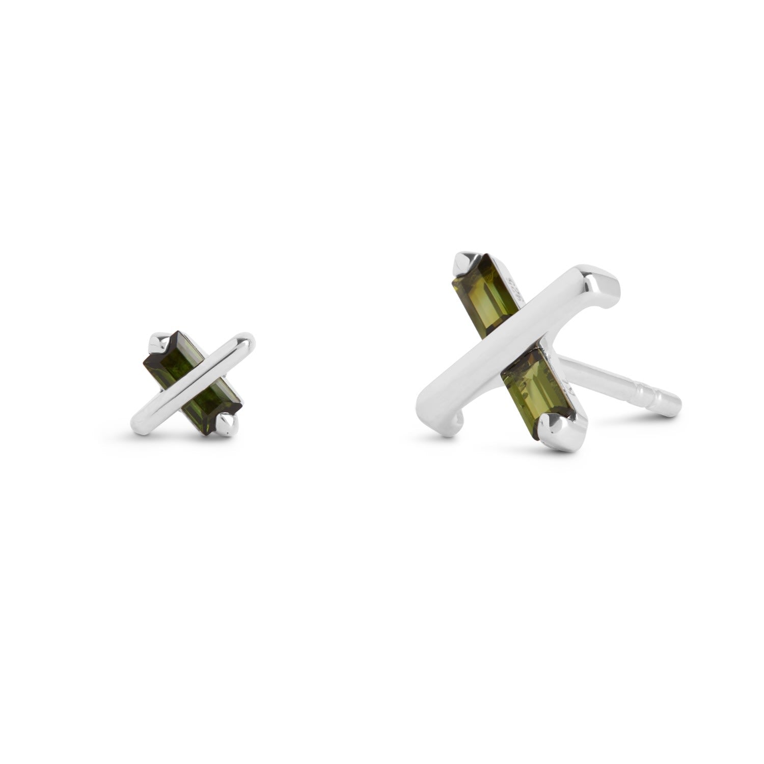 Butterfly Kiss Earrings - October - Tourmaline - Silver